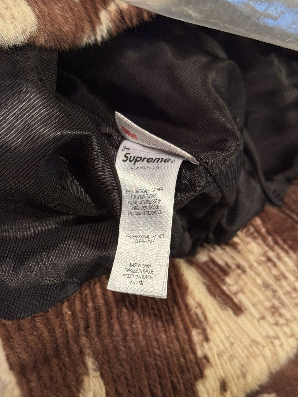 Supreme Supreme Ponyhair Varsity Jacket Size US XL / EU 56 / 4 - 8 Thumbnail