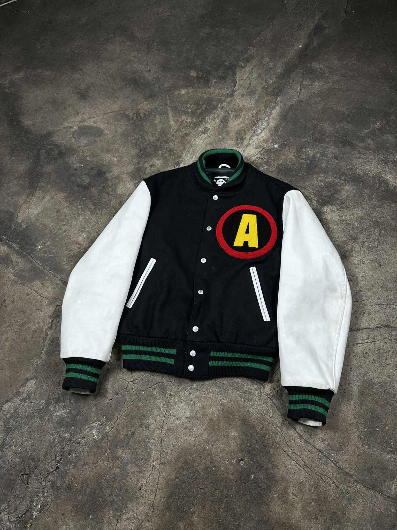 Rare 2001 BAPE Batman Wool Varsity Jacket 2000s