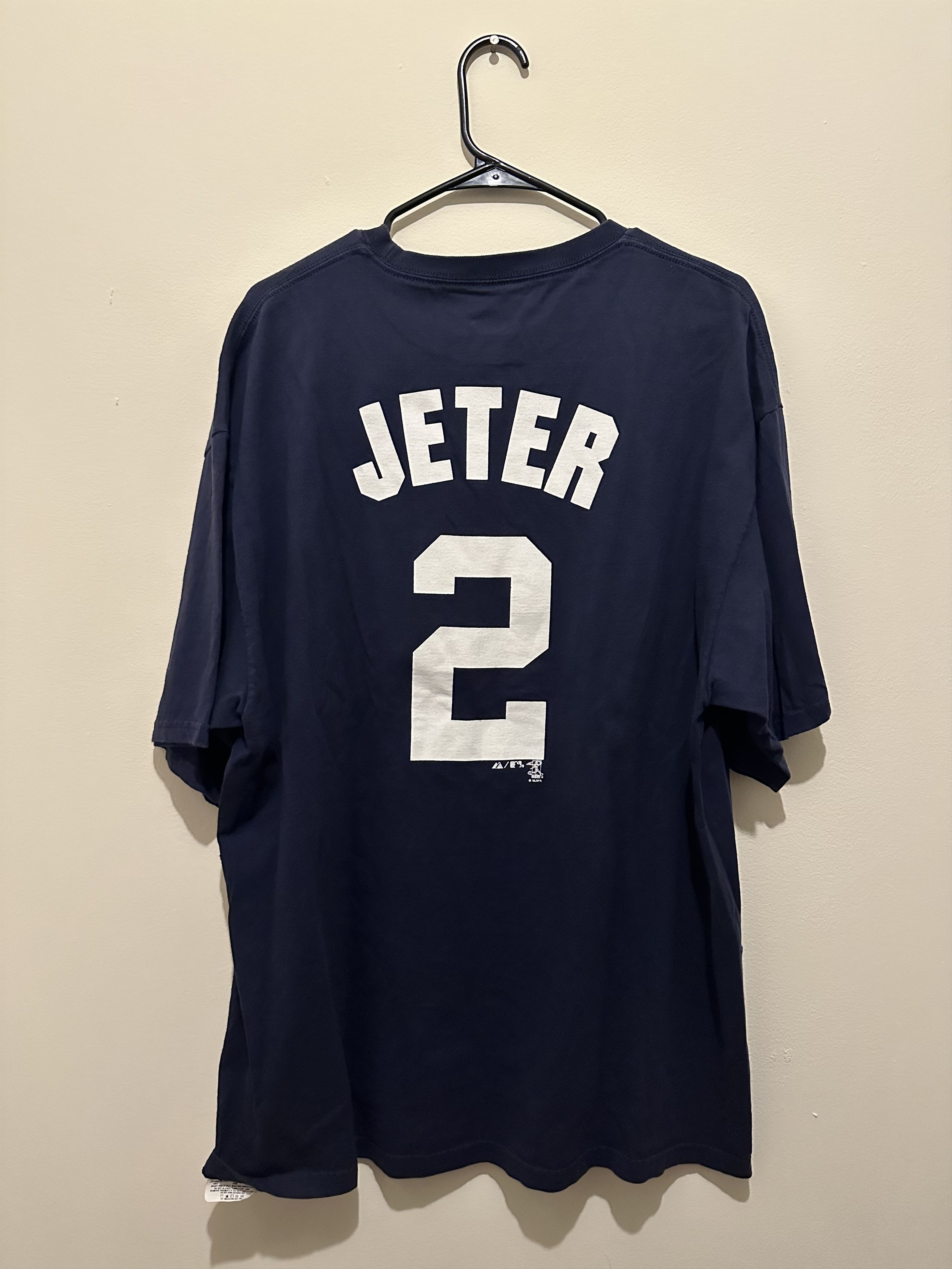 Majestic New York Yankees Derek Jeter Shirt Size US XXL / EU 58 / 5 - 2 Thumbnail