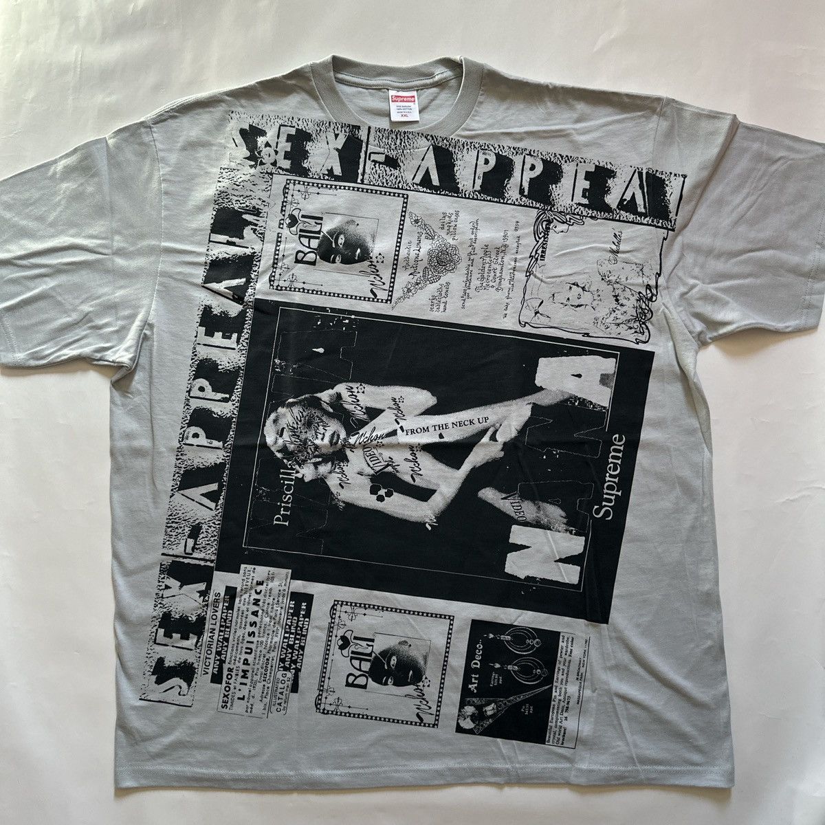 Supreme Collage tee Cement Grey SS24 Short Sleeve T Shirts