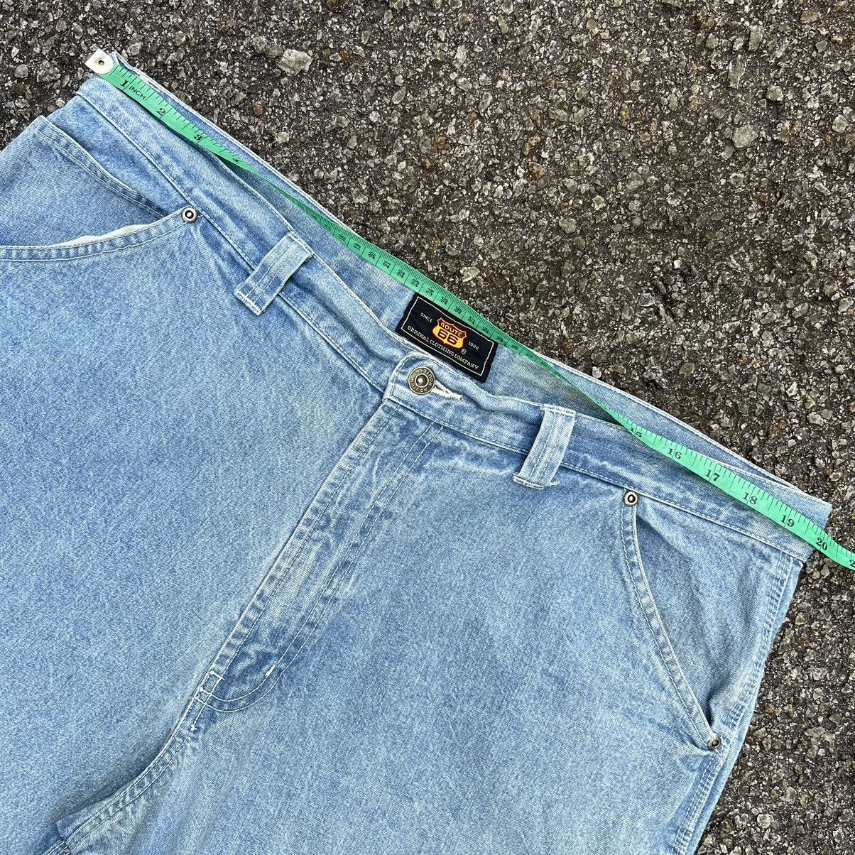 JNCO Crazy Vintage Y2K Baggy Carpenter Jeans Route 66 Denim Size US 40 / EU 56 - 7 Thumbnail