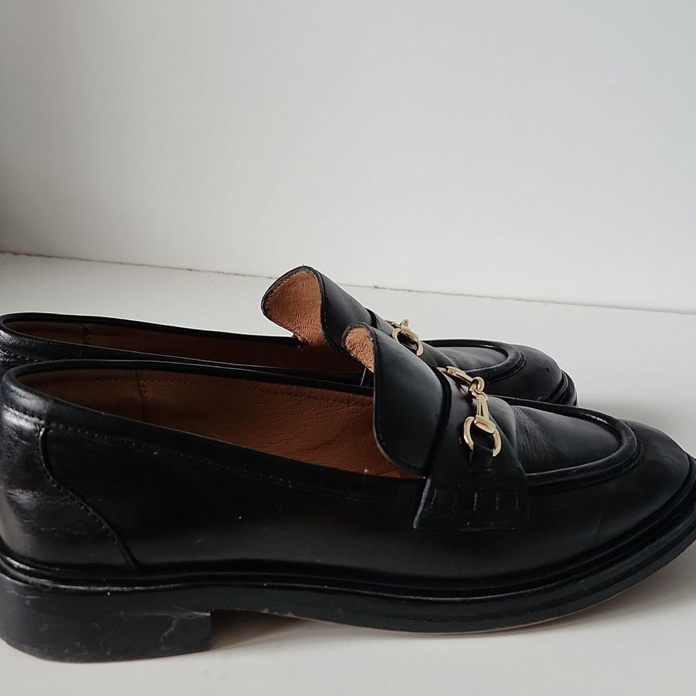 Madewell MADEWELL | The Vernon Leather Loafers Black Sz 9 Size US 9 / IT 39 - 5 Thumbnail