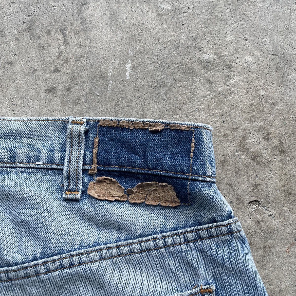 Levi's Vintage Clothing Vintage Levi’s Distressed Faded Jeans Orange Tag Pants Denim Size US 32 / EU 48 - 9 Thumbnail