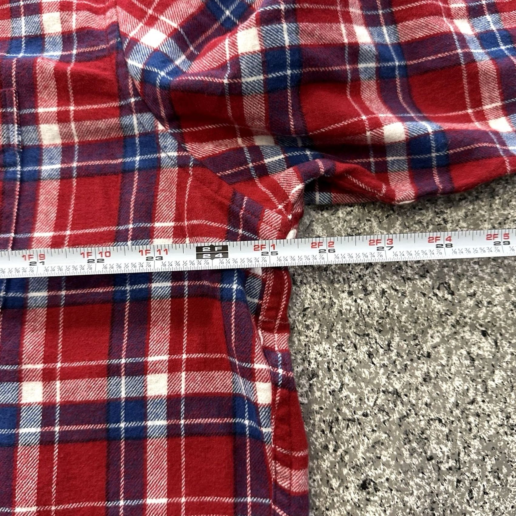 J.Crew J.CREW Buffalo Check Red Flannel Button-Up Shirt - Mens 2XL Classic Fit Long Sleeve Size US XXL / EU 58 / 5 - 3 Thumbnail