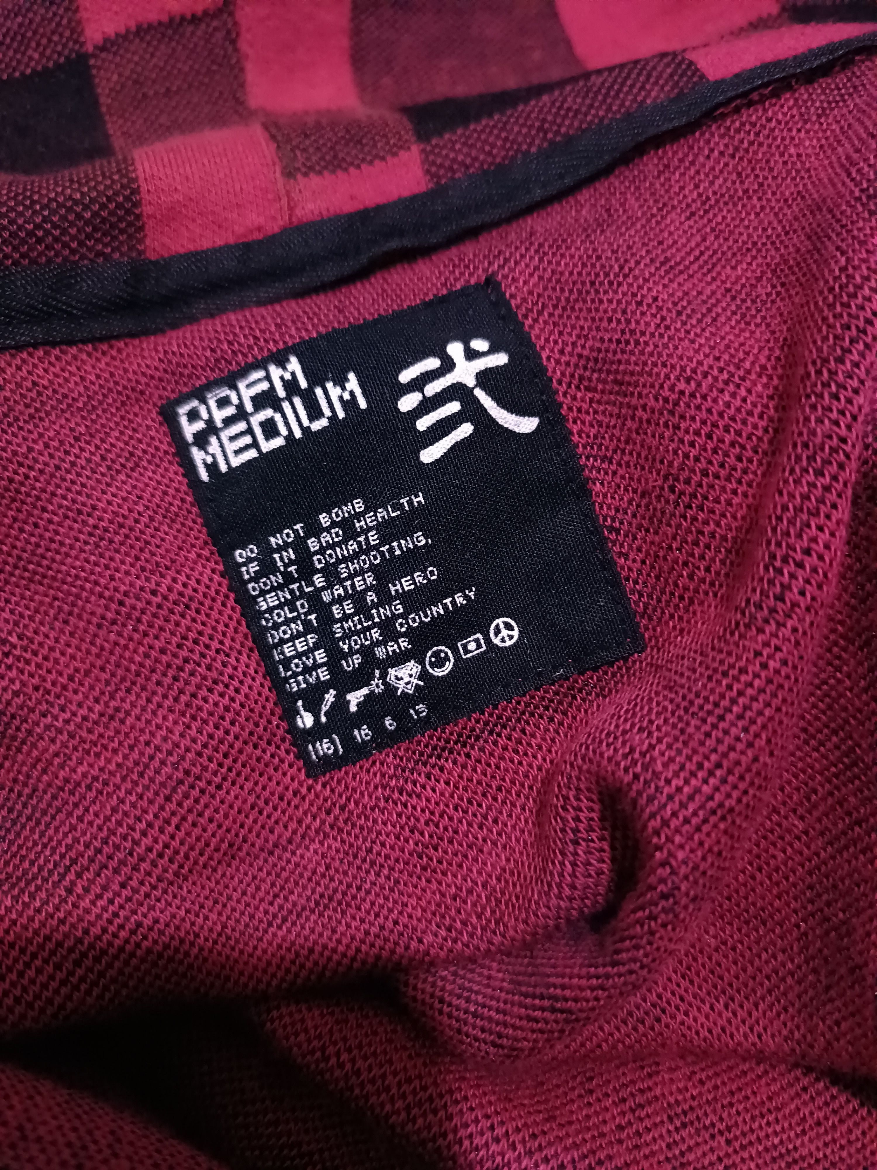 PPFM PPFM Y2K Grunge Check Hoodie Jacket Double Zip Size US M / EU 48-50 / 2 - 9 Thumbnail