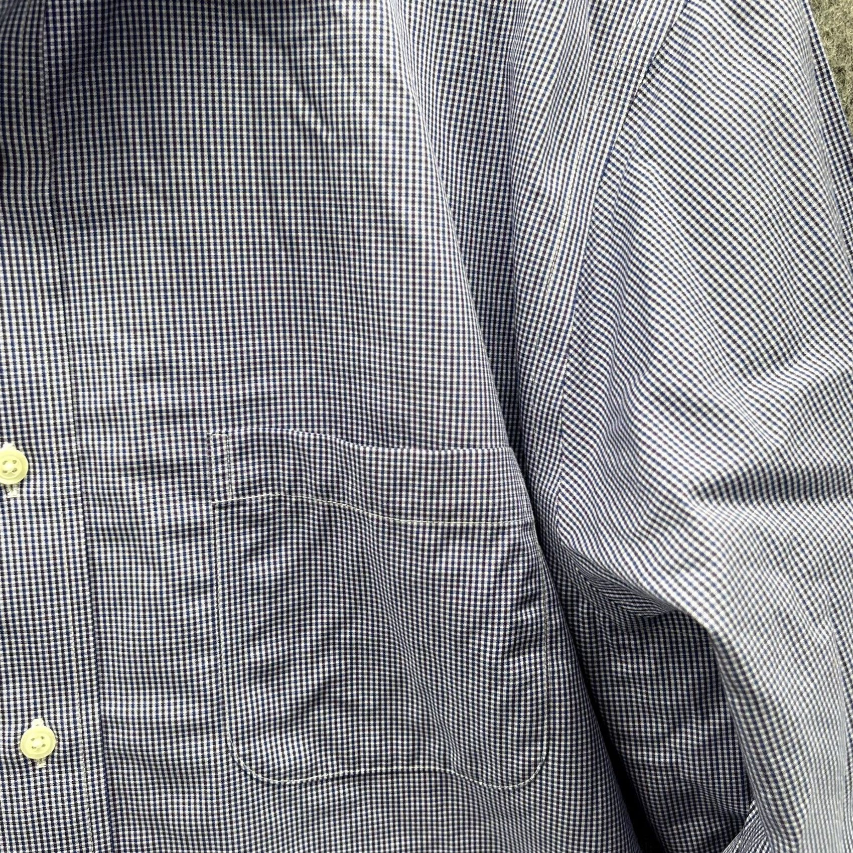 Brooks Brothers Brooks Brothers Shirt Men 16.5 33 Blue Check Button-Down Regent Preppy Supima Regular Casual Form... Size US XL / EU 56 / 4 - 4 Thumbnail