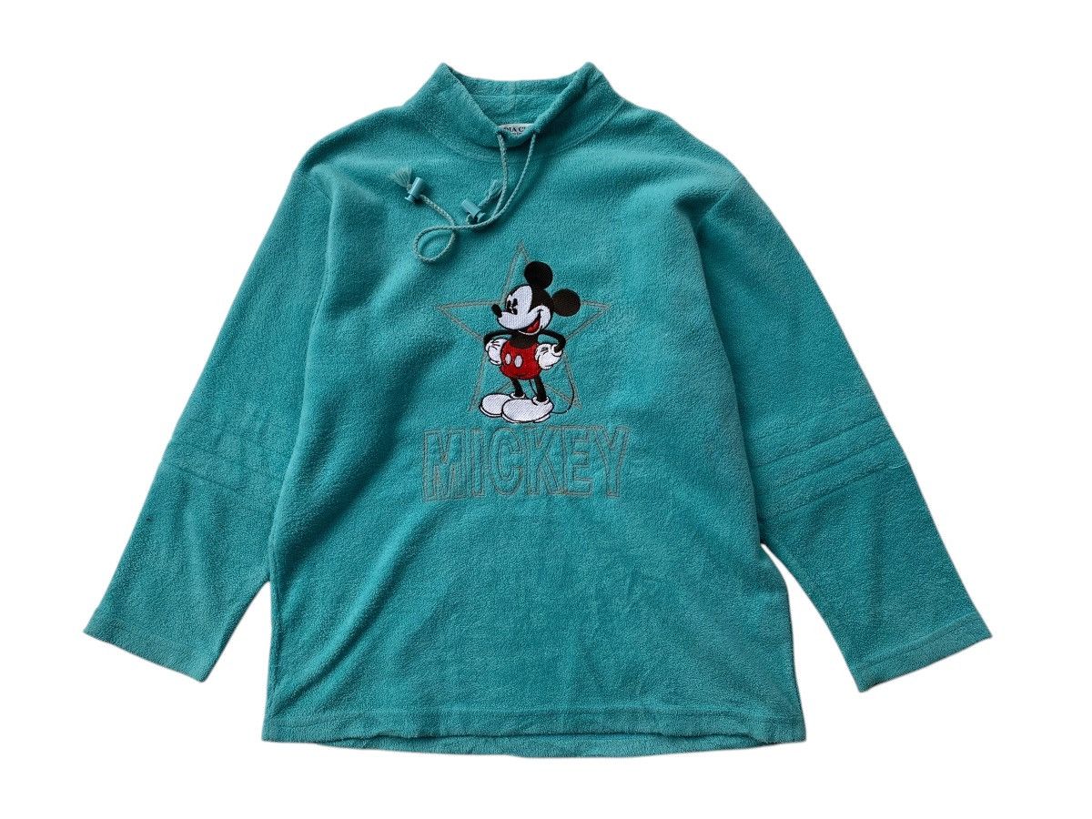 Disney × Vintage Vtg Disney Mickey Mouse Fleece Size US S / EU 44-46 / 1 - 1 Thumbnail