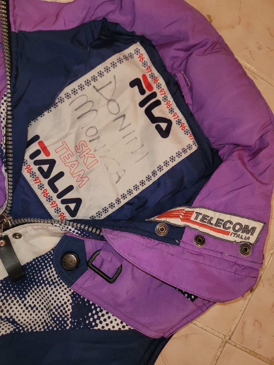 Fila 90s Ski Team Italia Colorblock Gilet Italian Sportswear Size US L / EU 52-54 / 3 - 6 Thumbnail