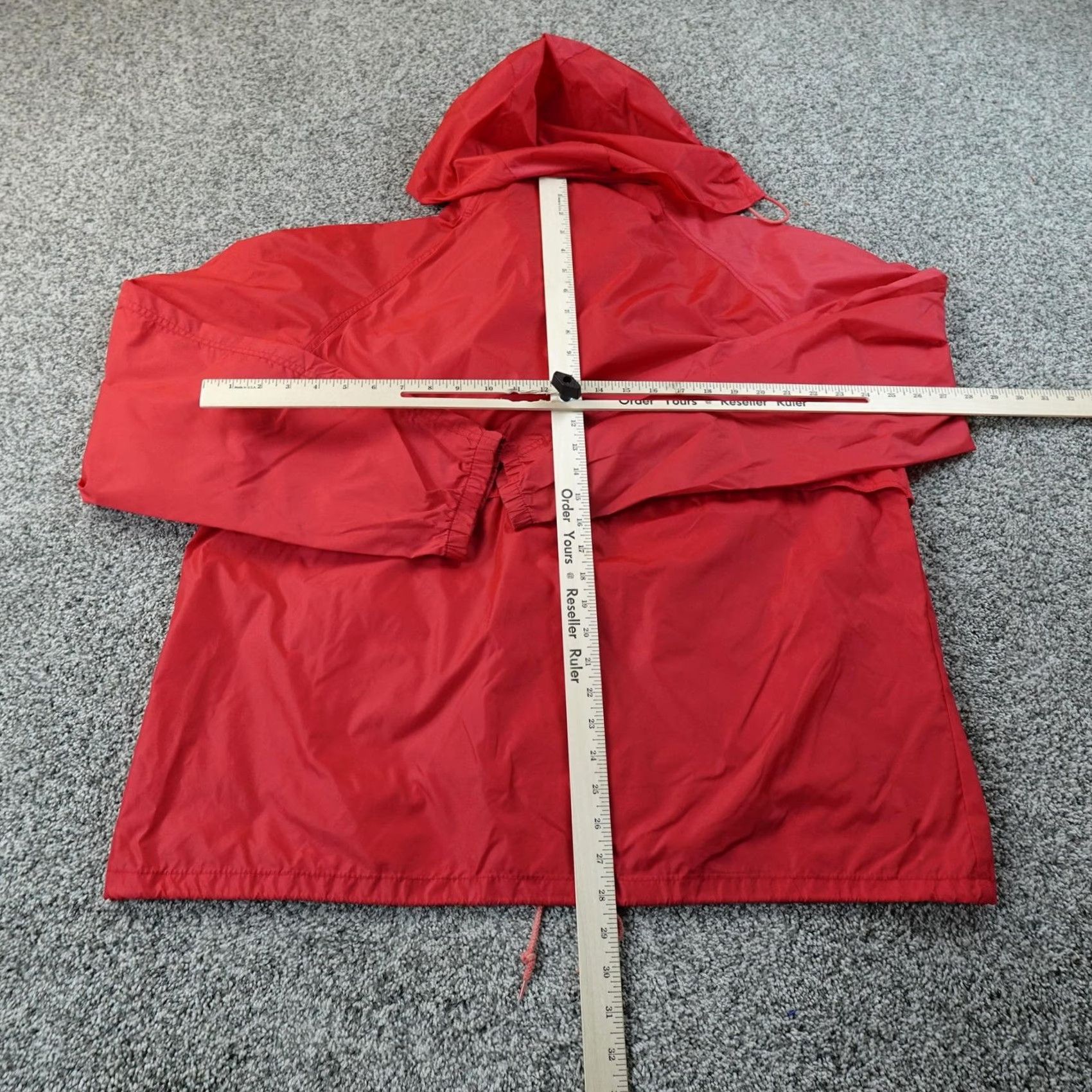 Vintage VINTAGE Woolrich Jacket Mens L Red Teton Hooded Full Zip Windbreaker Coat Outdoor Size US L / EU 52-54 / 3 - 6 Thumbnail