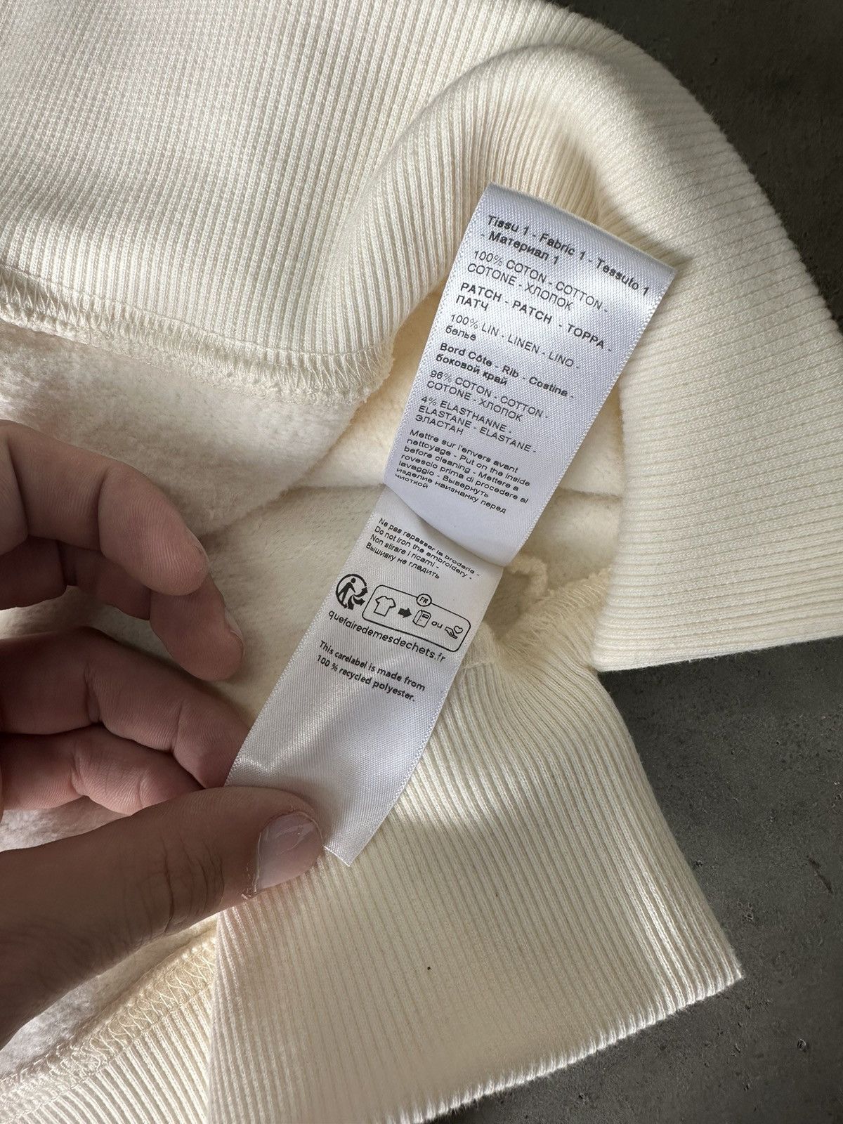 Lanvin Lanvin Crème Cologne Hoodie Size US L / EU 52-54 / 3 - 3 Thumbnail