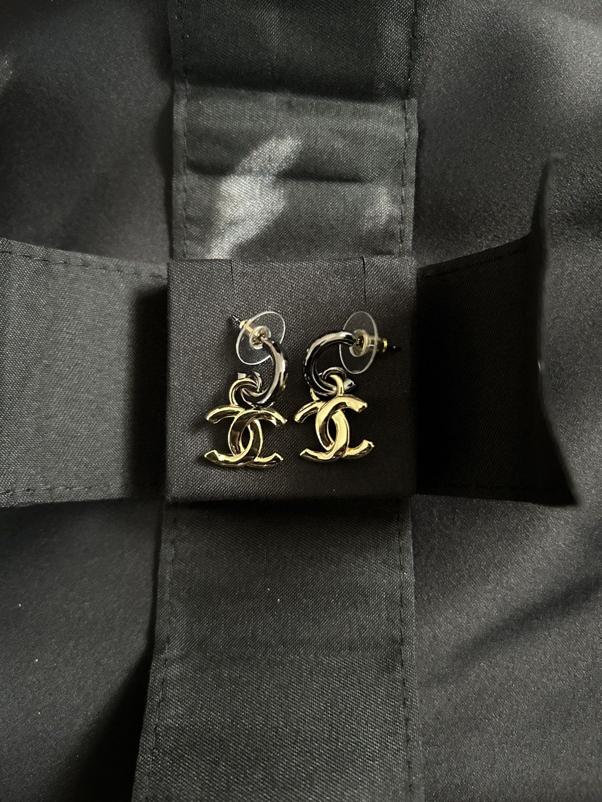 Other Gold-Tone Double CC Drop Earrings Size ONE SIZE - 2 Thumbnail