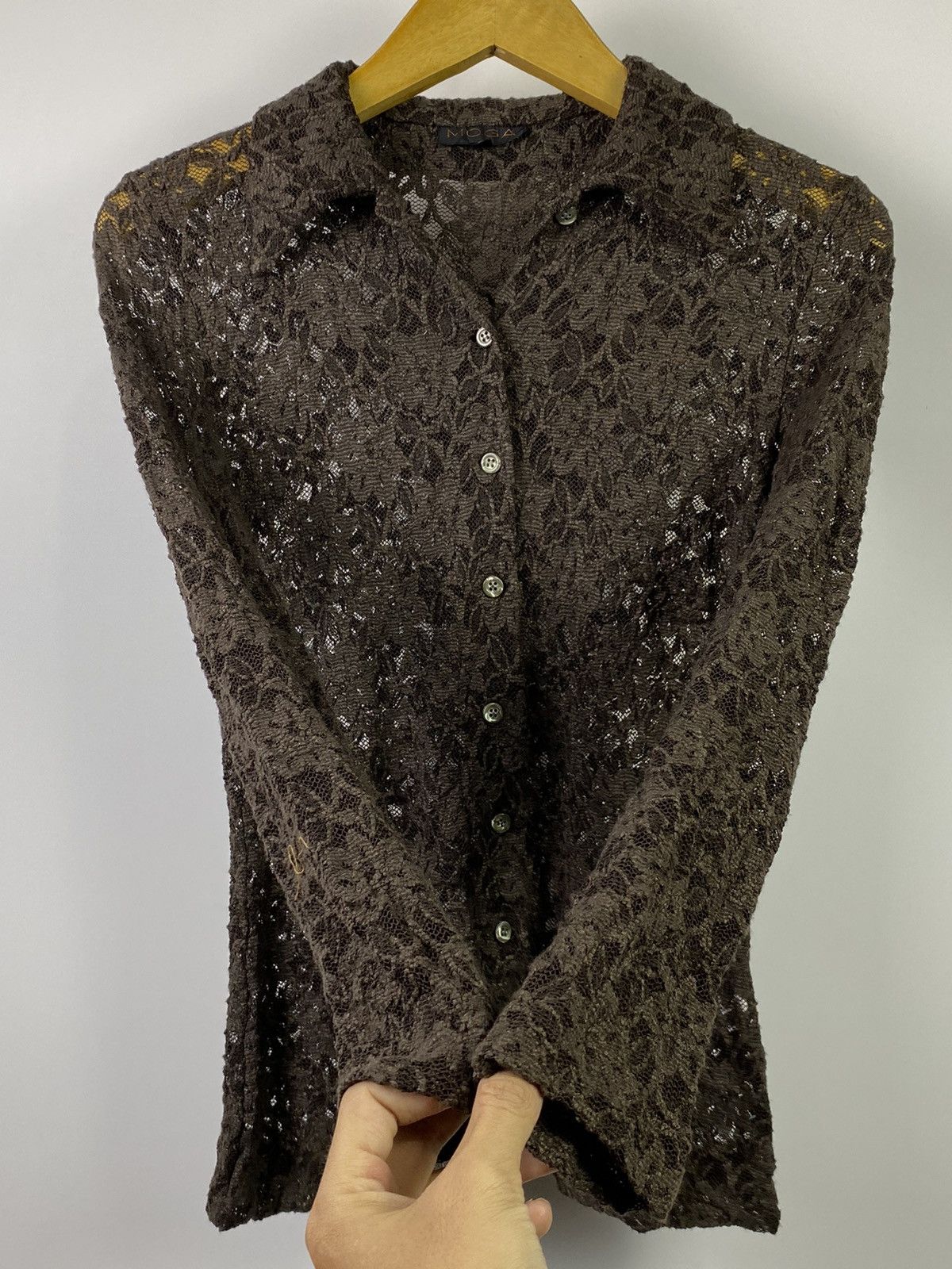 Hysteric Glamour × If Six Was Nine × Japanese Brand moga lace shirt open knit gothic style Size S / US 4 / IT 40 - 4 Thumbnail