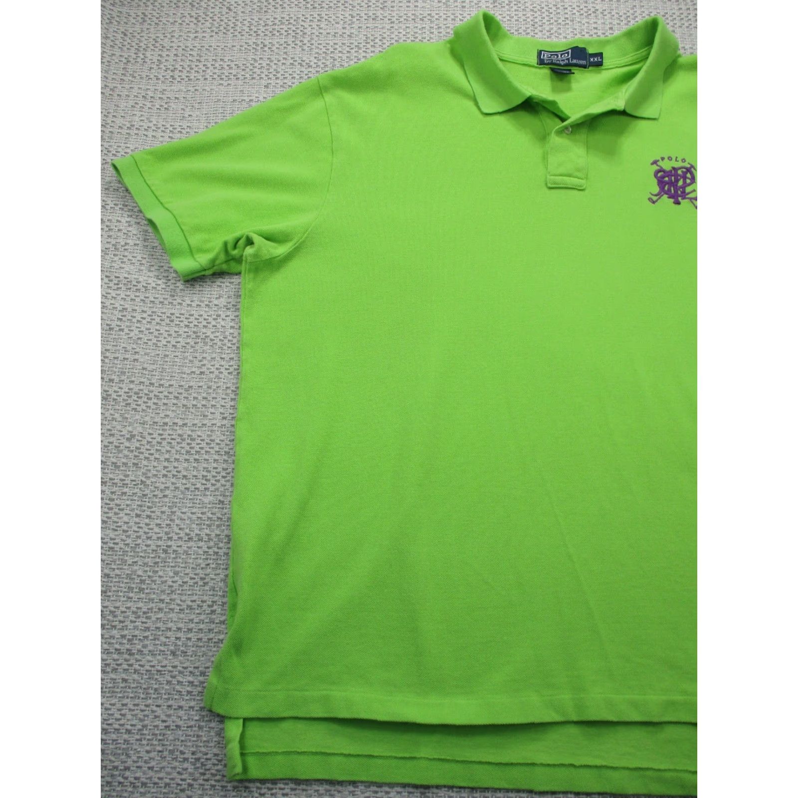 Ralph Lauren Polo Ralph Lauren Rugby Polo Shirt Mens Regular Fit 2XL Green Script Polo Shirt Size US XXL / EU 58 / 5 - 3 Thumbnail