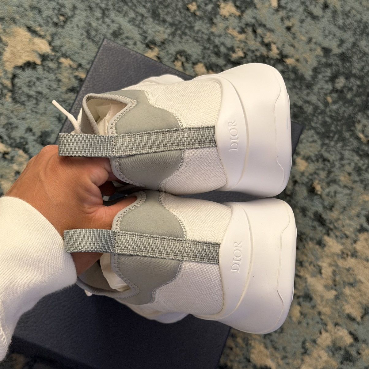 Dior Dior B25 Low Top Gray Neoprene Sneakers Size 46 (13US) Size US 13 / EU 46 - 4 Thumbnail