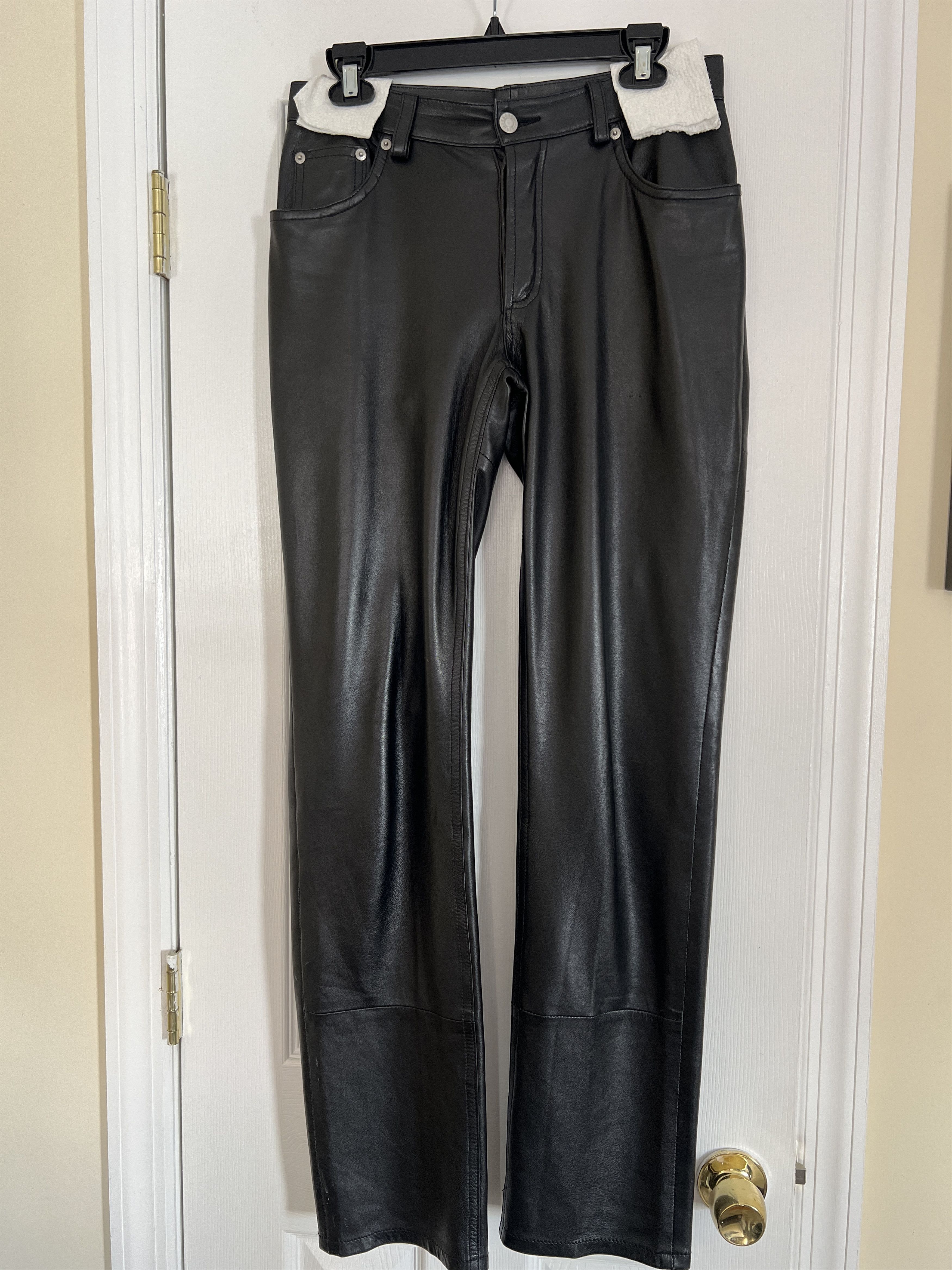 Helmut Lang 1997 Leather Pants Archive Size US 31 - 1 Thumbnail