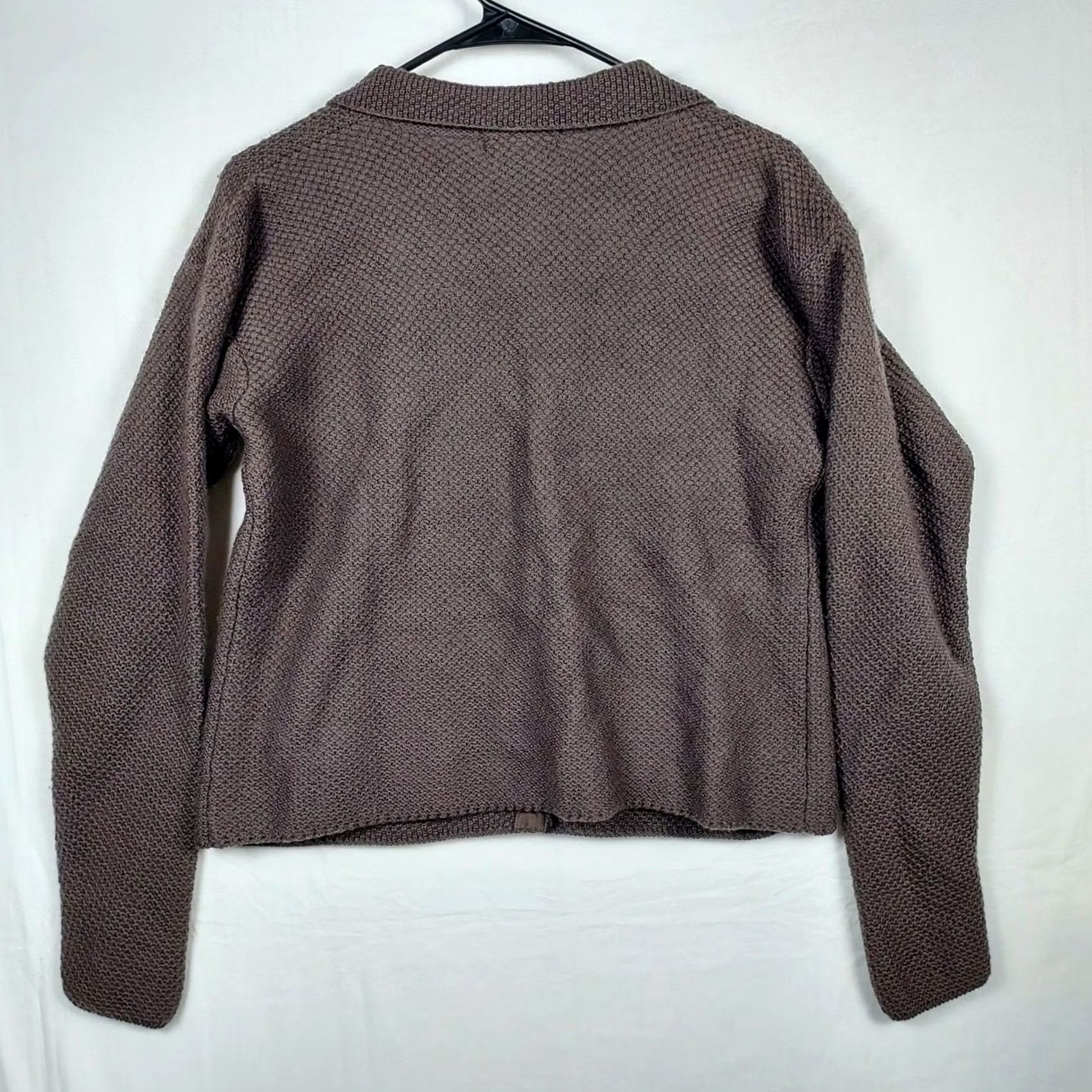 Vintage Tweeds Merino Wool Cardigan Blazer Size S Brown Button Front Jacket Women Regular Cardigan Tweed Solid Long Sleeve Winter Fall Size S / US 4 / IT 40 - 2 Thumbnail