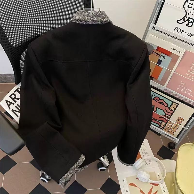 Vintage Black Wool-Blend Jacket Size US M / EU 48-50 / 2 - 3 Thumbnail