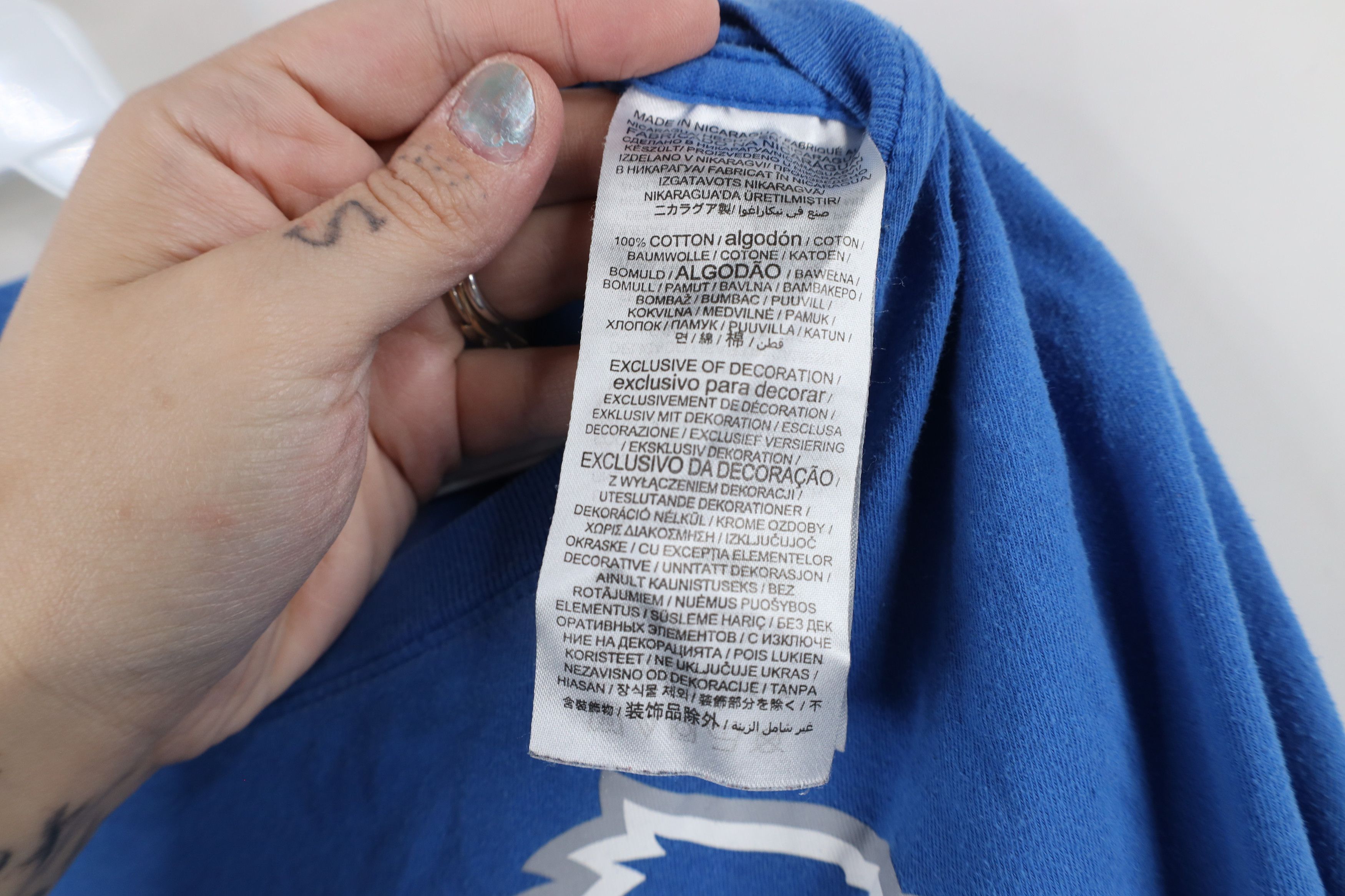Nike × Vintage Nike Detroit Lions Football Short Sleeve T-Shirt Blue Size US XXL / EU 58 / 5 - 9 Thumbnail