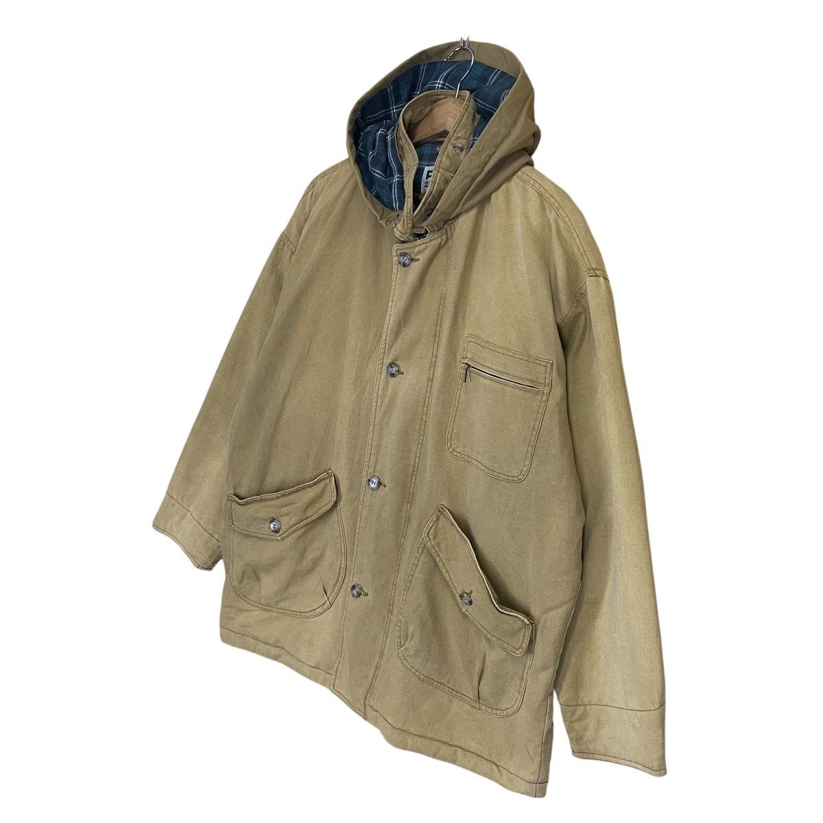 Japanese Brand Vintage 90s Park Killer Duck Canvas Hoodie Jacket Size US XL / EU 56 / 4 - 3 Thumbnail