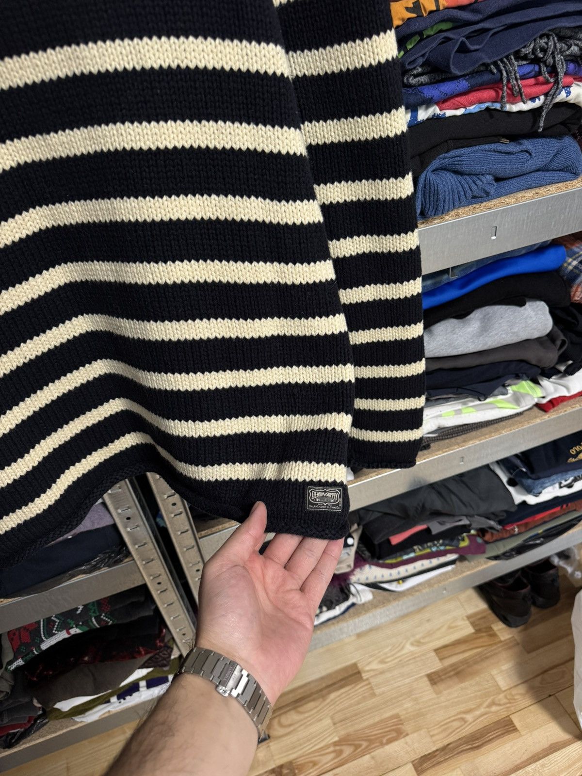 Denim & Supply Ralph Lauren Denim & Supply Ralph Lauren Soft Knit Striped S Sweater RL Size US S / EU 44-46 / 1 - 3 Thumbnail