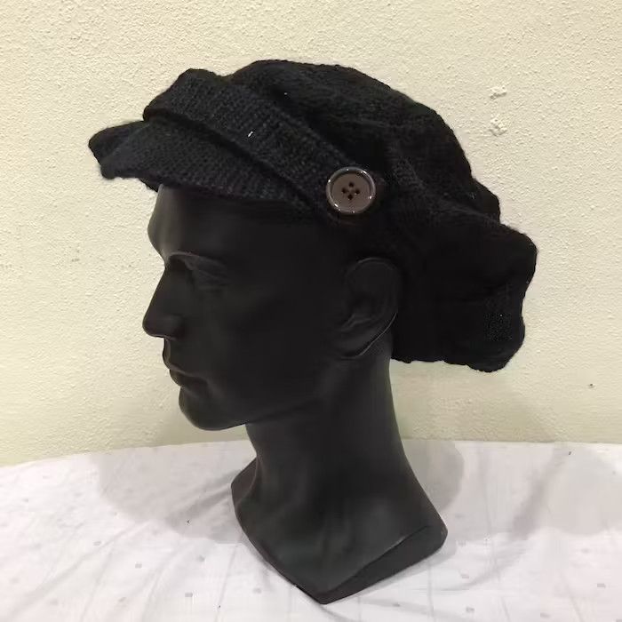Japanese Brand × Vintage Japanese Brand Plain Beanie Hat Size ONE SIZE - 2 Thumbnail