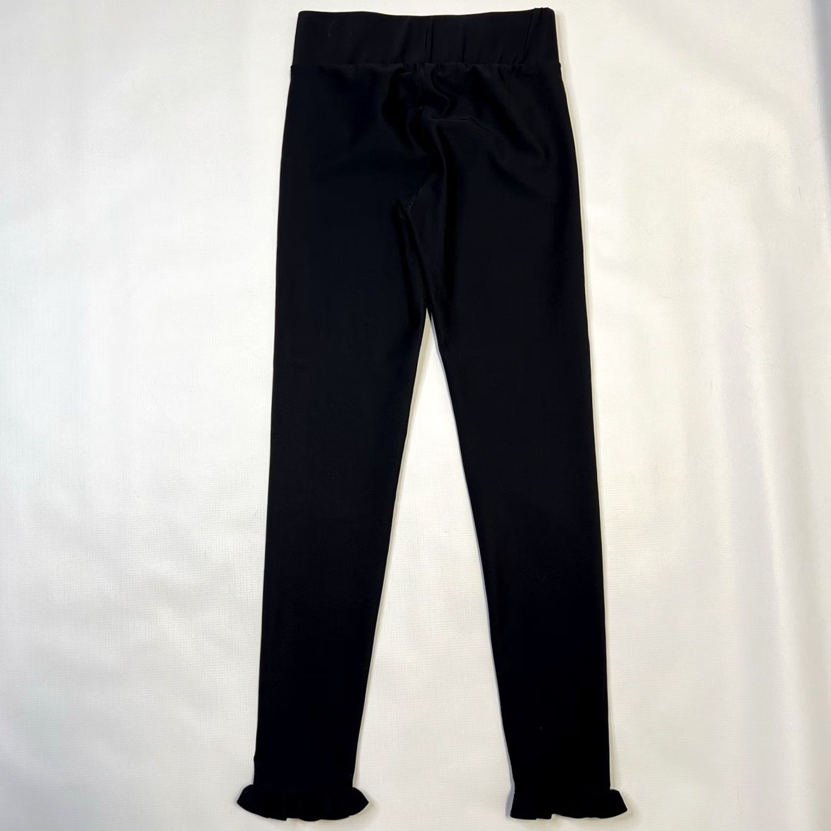 Vintage Carbon38 Leggings Womens Black Size S Ruffle On Ankles Size 28" / US 6 / IT 42 - 3 Thumbnail