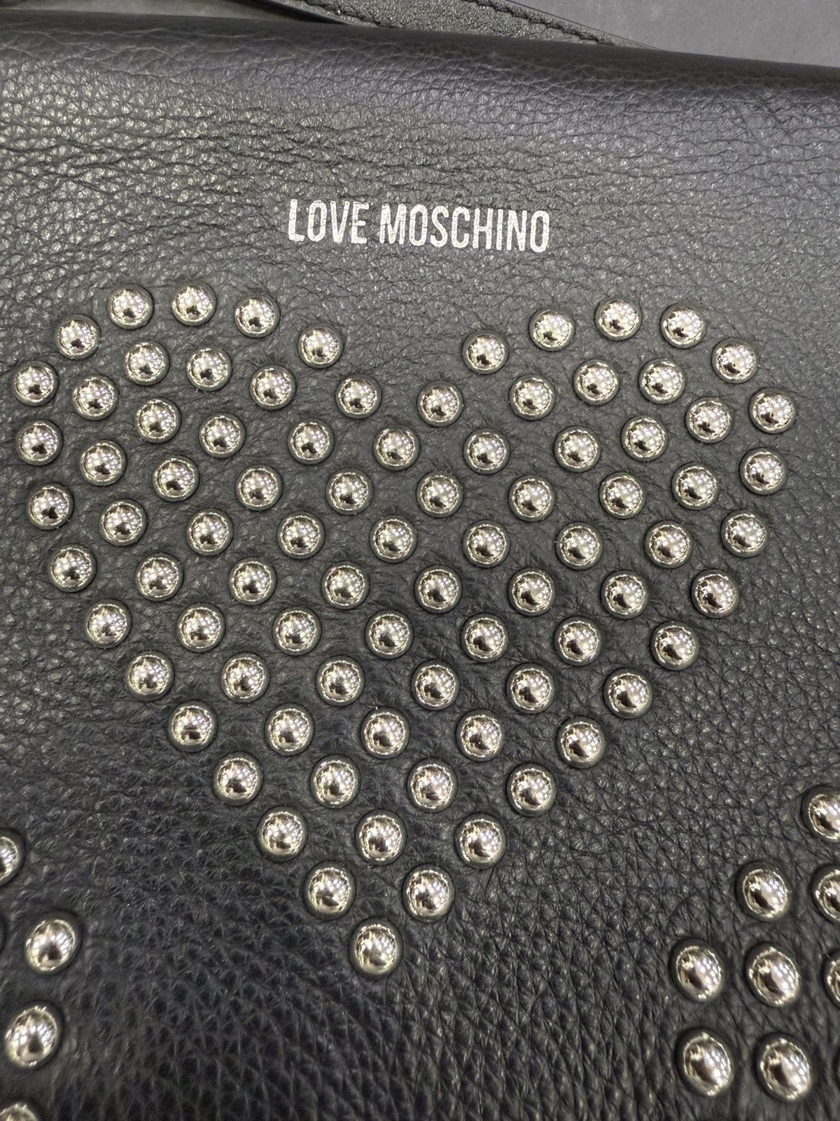 Moschino Love Moschino Leather Studded Heart Chain Strap bag Size ONE SIZE - 10 Thumbnail