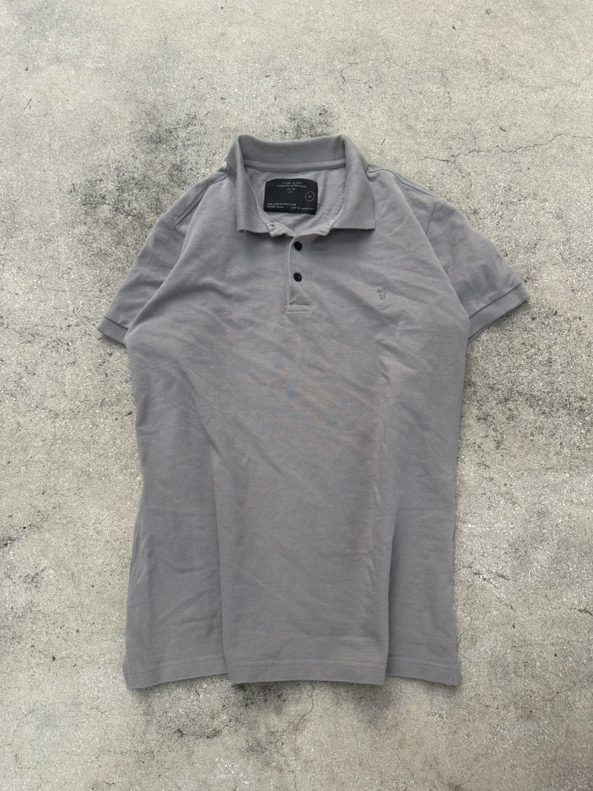 Allsaints Allsaints stone gray slim fit Polo spatialfields Size US XL / EU 56 / 4 - 1 Thumbnail