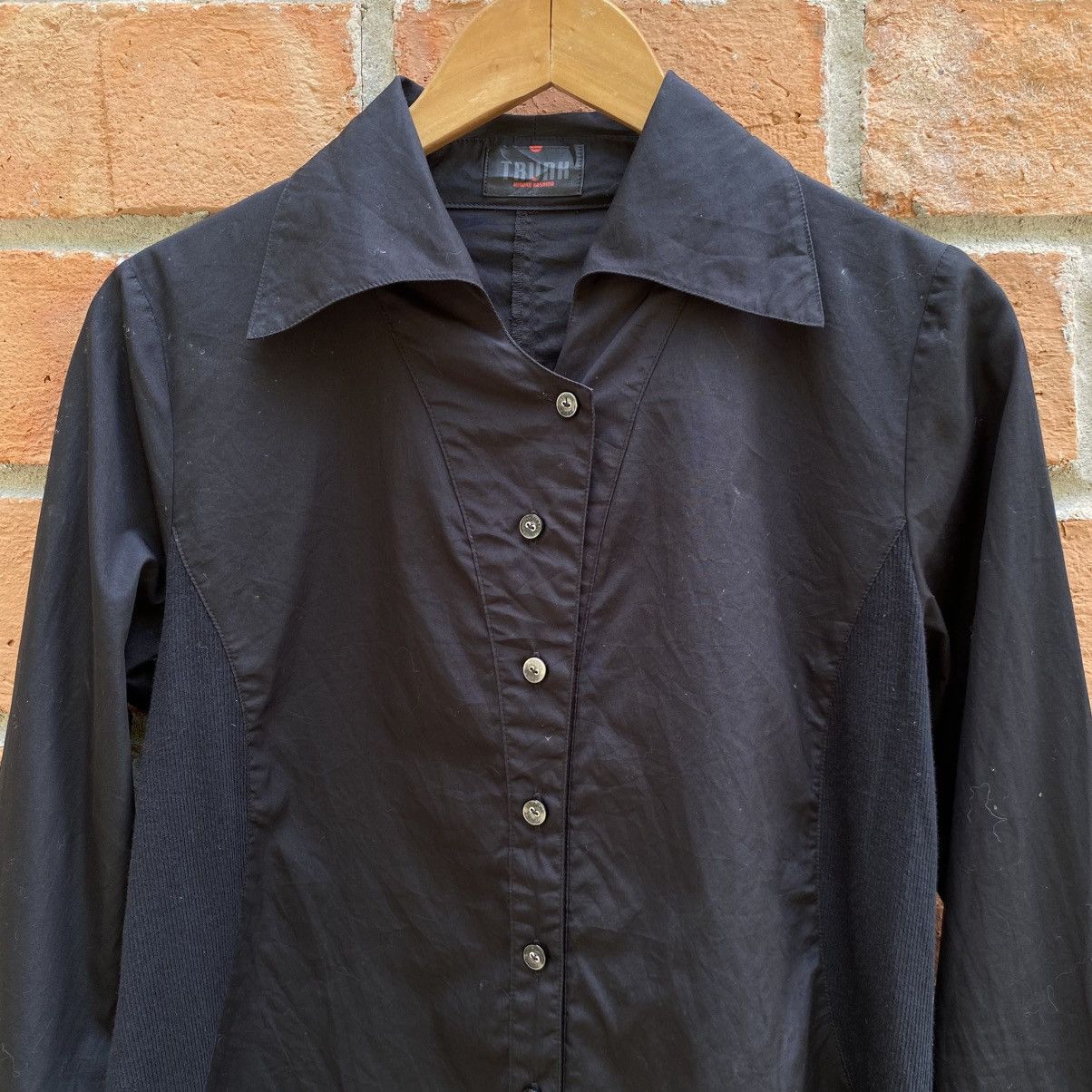 Trunk Ltd TRUNK Black Long-Sleeve Collared Shirt Size XS / US 0-2 / IT 36-38 - 20 Thumbnail