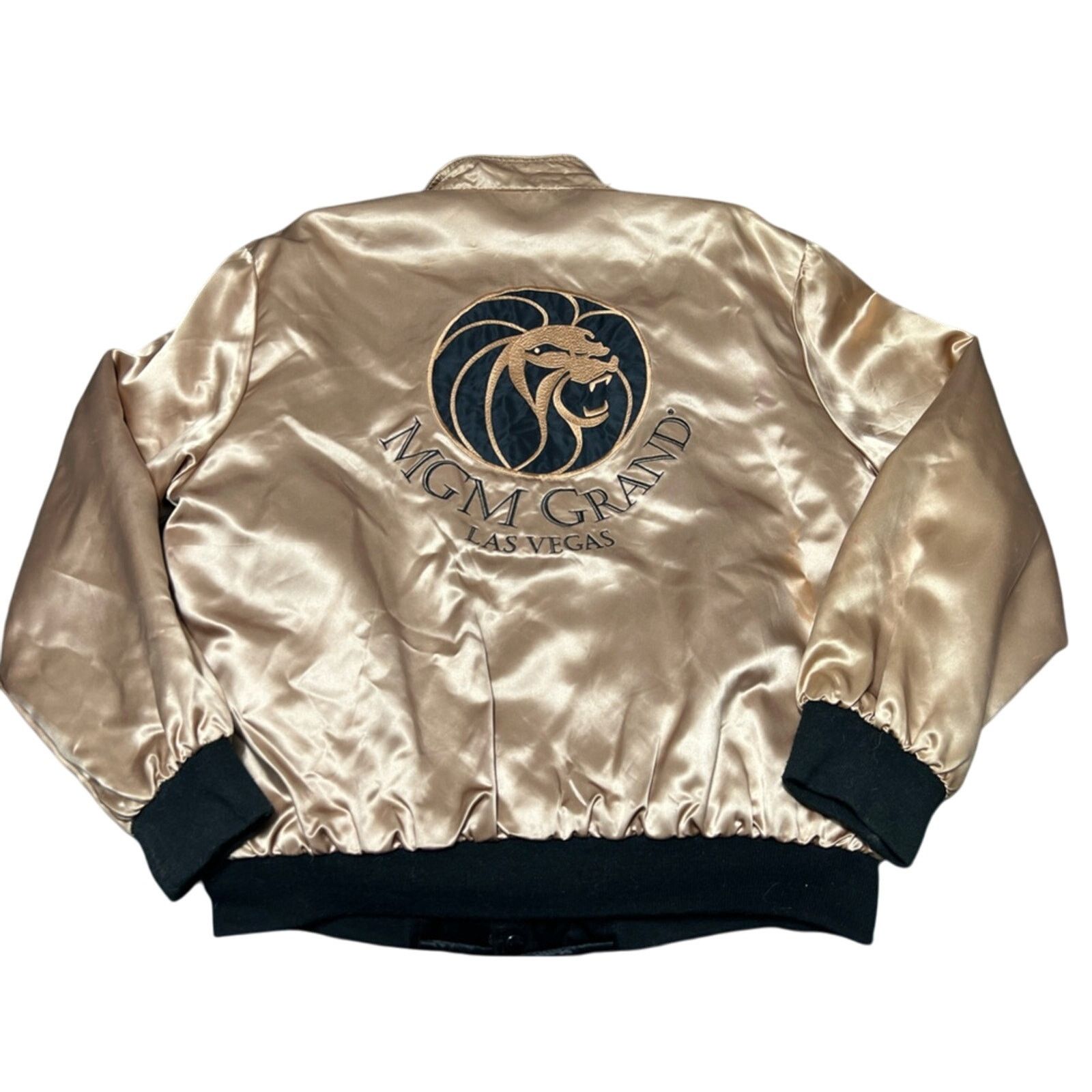 Vintage MGM Grand Studio Reversible Satin Jacket Vegas 90s
