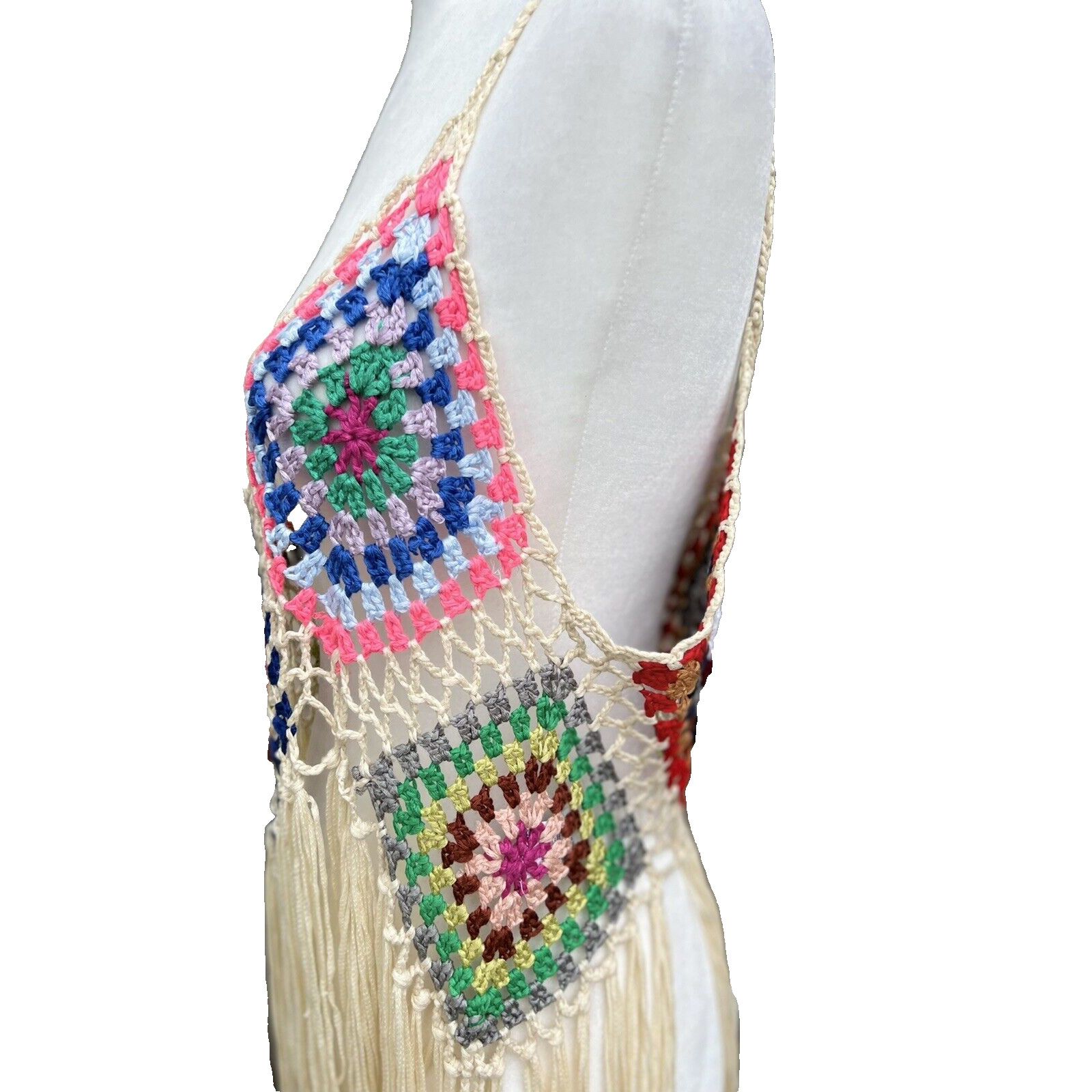 Dress the Population Embroidery Bohemian Knitted Top size XL Multicolor A000190 Size XL / US 12-14 / IT 48-50 - 4 Thumbnail