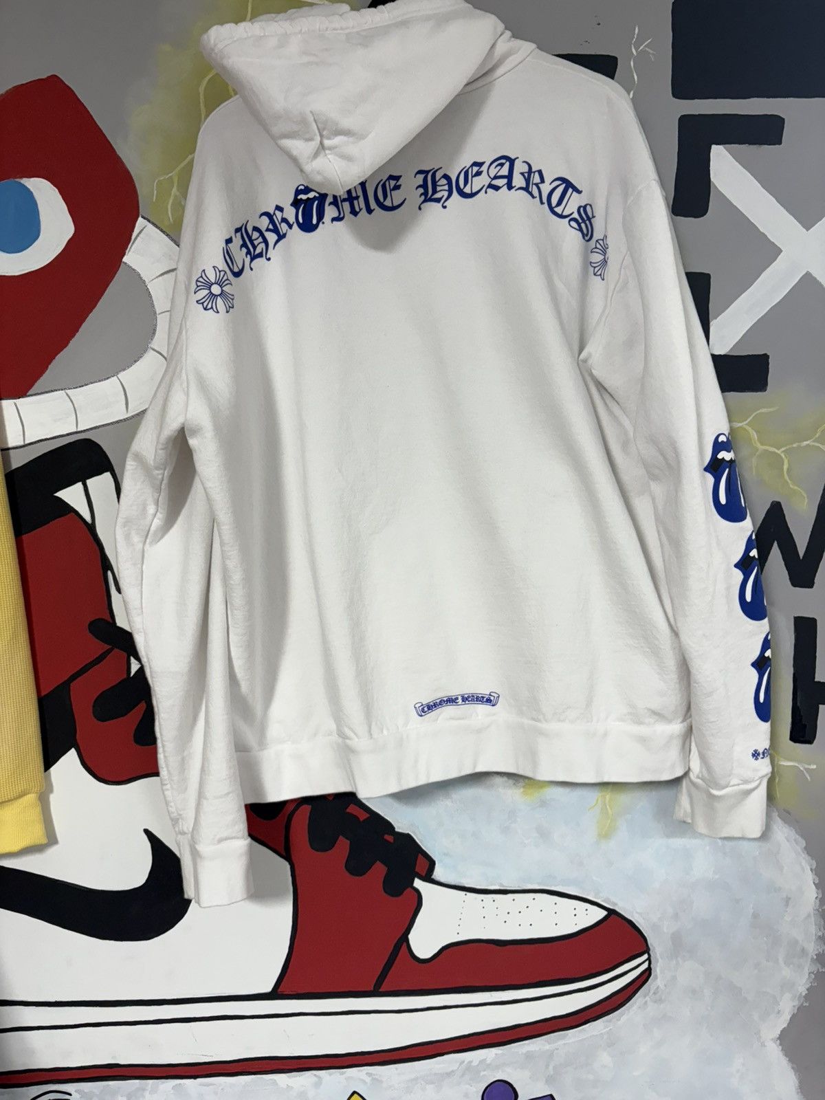 Chrome Hearts × The Rolling Stones Chrome Hearts Rolling Stone Hoodie White Size US XL / EU 56 / 4 - 2 Thumbnail