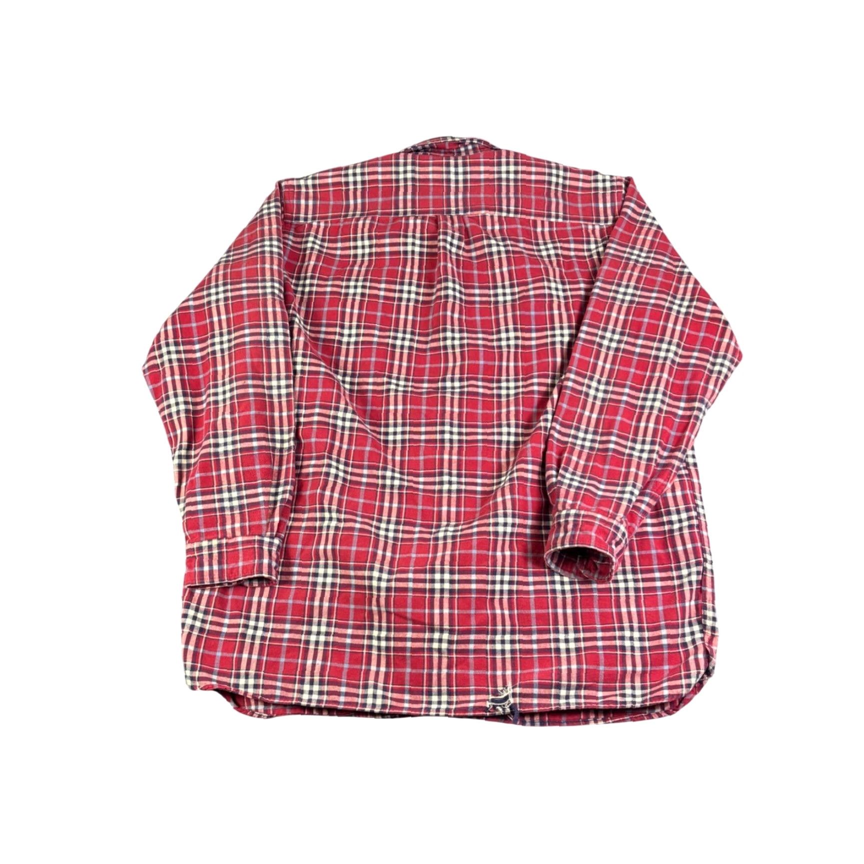 Vintage LL Bean Mans XL Tall Red Plaid Flannel Shirt Cotton 277982 90s Size US XL / EU 56 / 4 - 2 Thumbnail