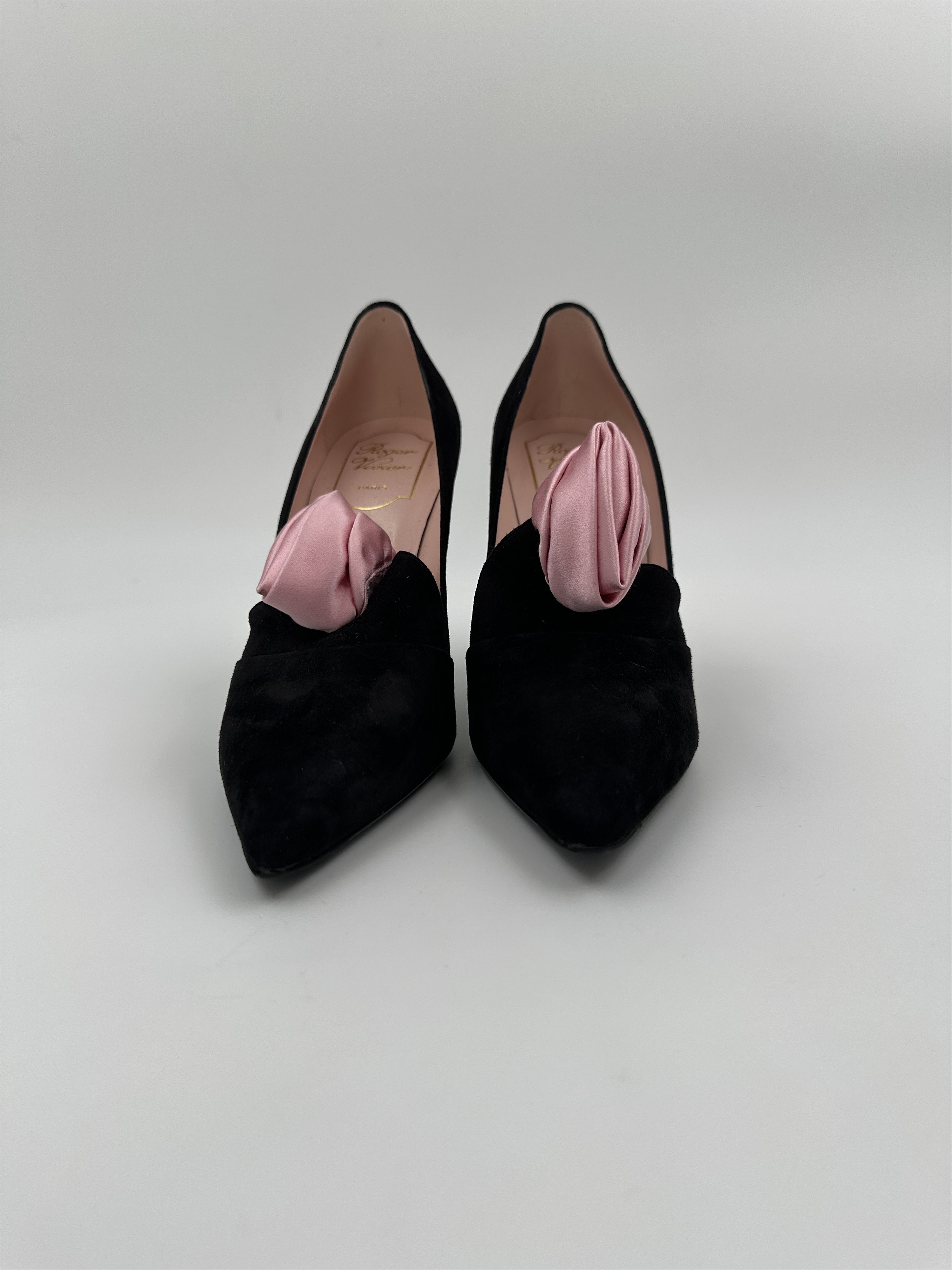 Roger Vivier Roger Vivier Black Suede 10cm Pumps Size US 6 / IT 36 - 9 Thumbnail