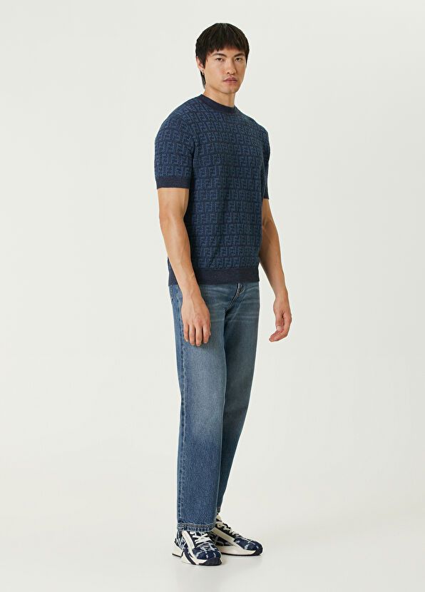 Fendi o1w1db10625 FZY443 Crewneck Jumper in Blue Size US S / EU 44-46 / 1 - 3 Thumbnail