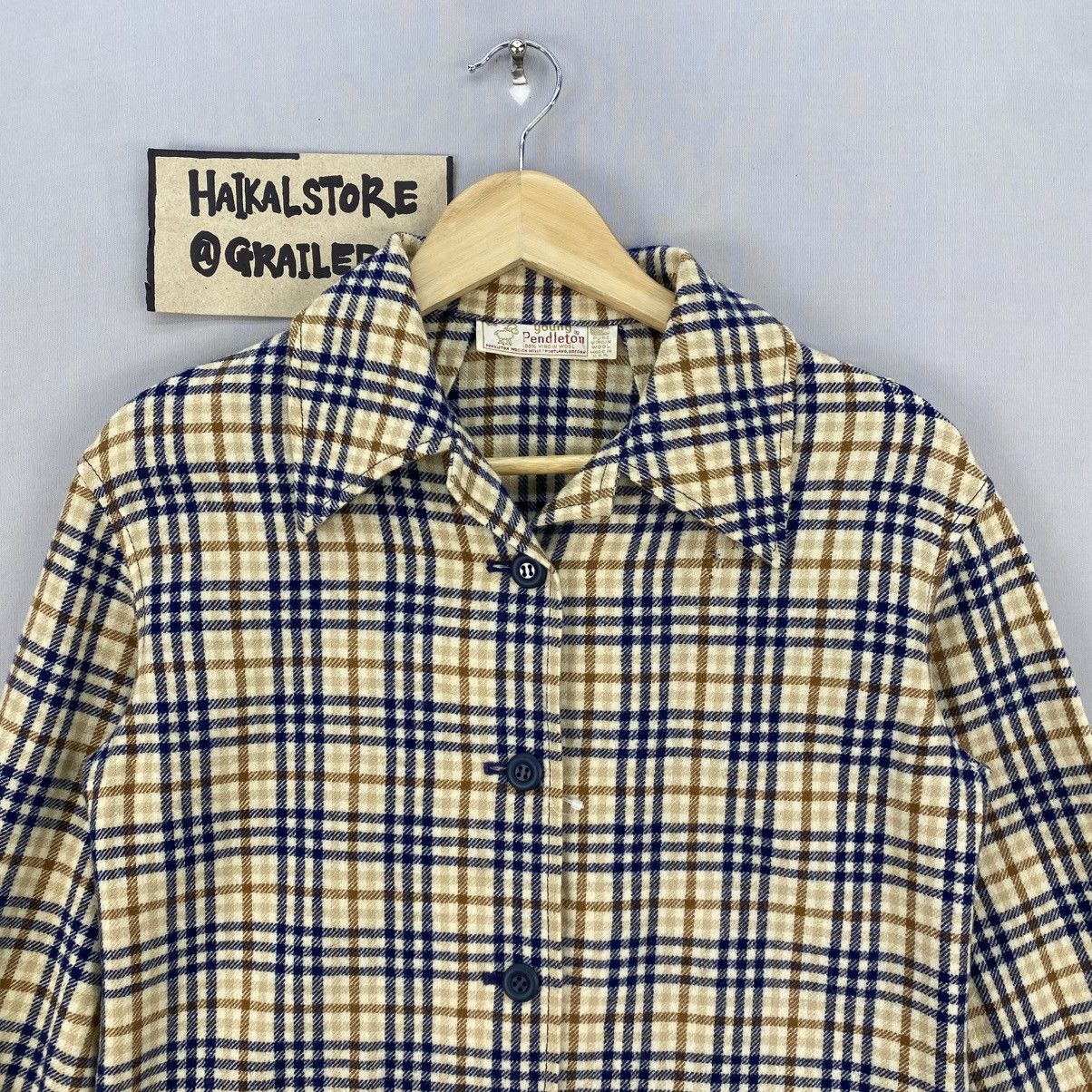 Designer Vintage Young Pendleton Plaid-Check Jacket Size XS / US 0-2 / IT 36-38 - 7 Thumbnail