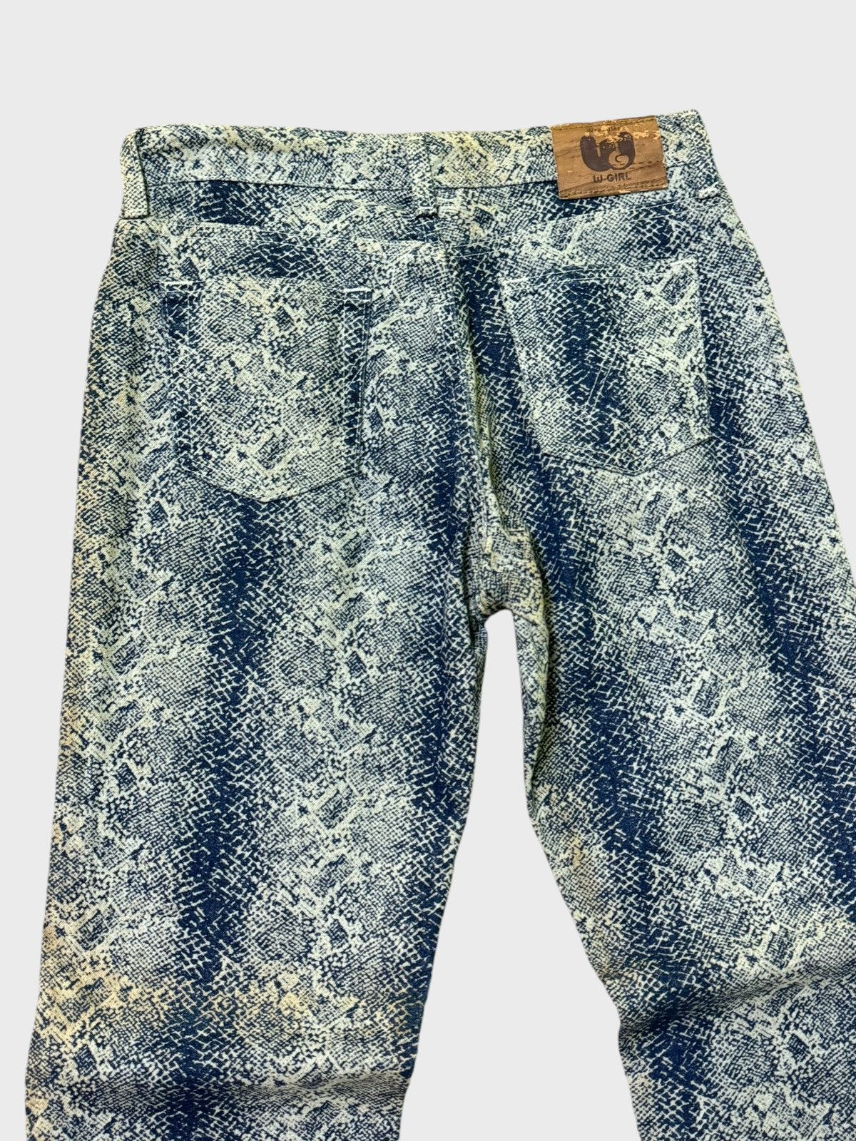 Hysteric Glamour × Japanese Brand × Wrangler Wrangler W-Girl Snake Design Full Print Distressed Pants Size US 27 - 11 Thumbnail