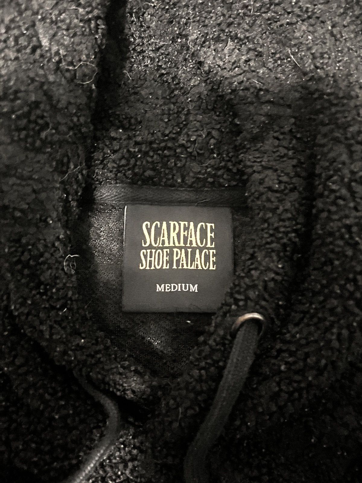 Other Black Scarface Allover Embroidered Fluffy Hoodie- Size M Size M / US 6-8 / IT 42-44 - 3 Thumbnail