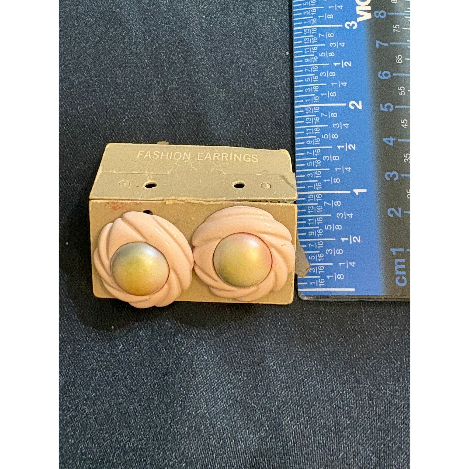 Other Vintage post earrings circa 1980 Pink Size ONE SIZE - 3 Thumbnail