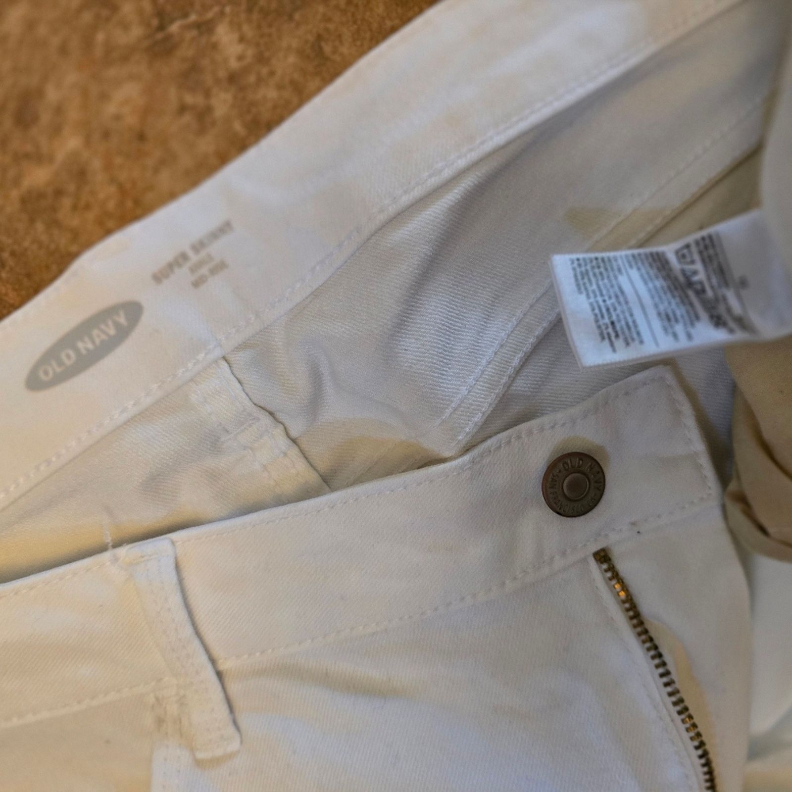 Old Navy White Denim | OLD NAVY | Super Skinny Jean Size 34" / US 12 / IT 48 - 4 Thumbnail