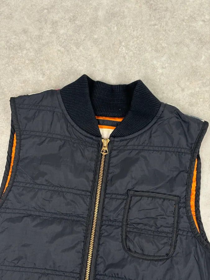 Polo Ralph Lauren 2010s Denim & Supply Ralph Lauren Black Nylon Quilted USA Flag Bomber Vest Size S / US 4 / IT 40 - 5 Thumbnail