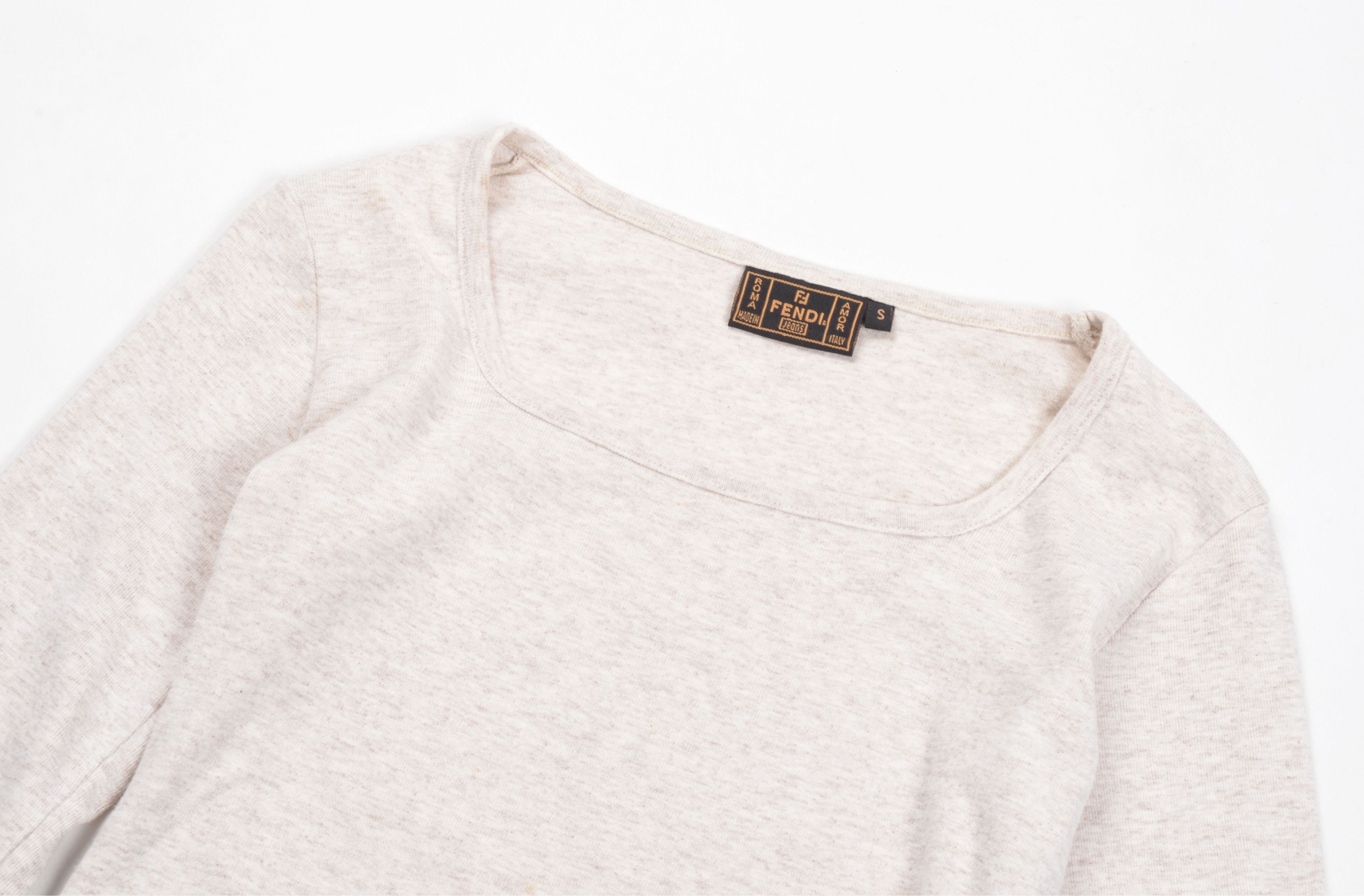 Fendi × Vintage Vintage Fendi Roma Square Neck Long Sleeve Jumper Size S / US 4 / IT 40 - 4 Thumbnail
