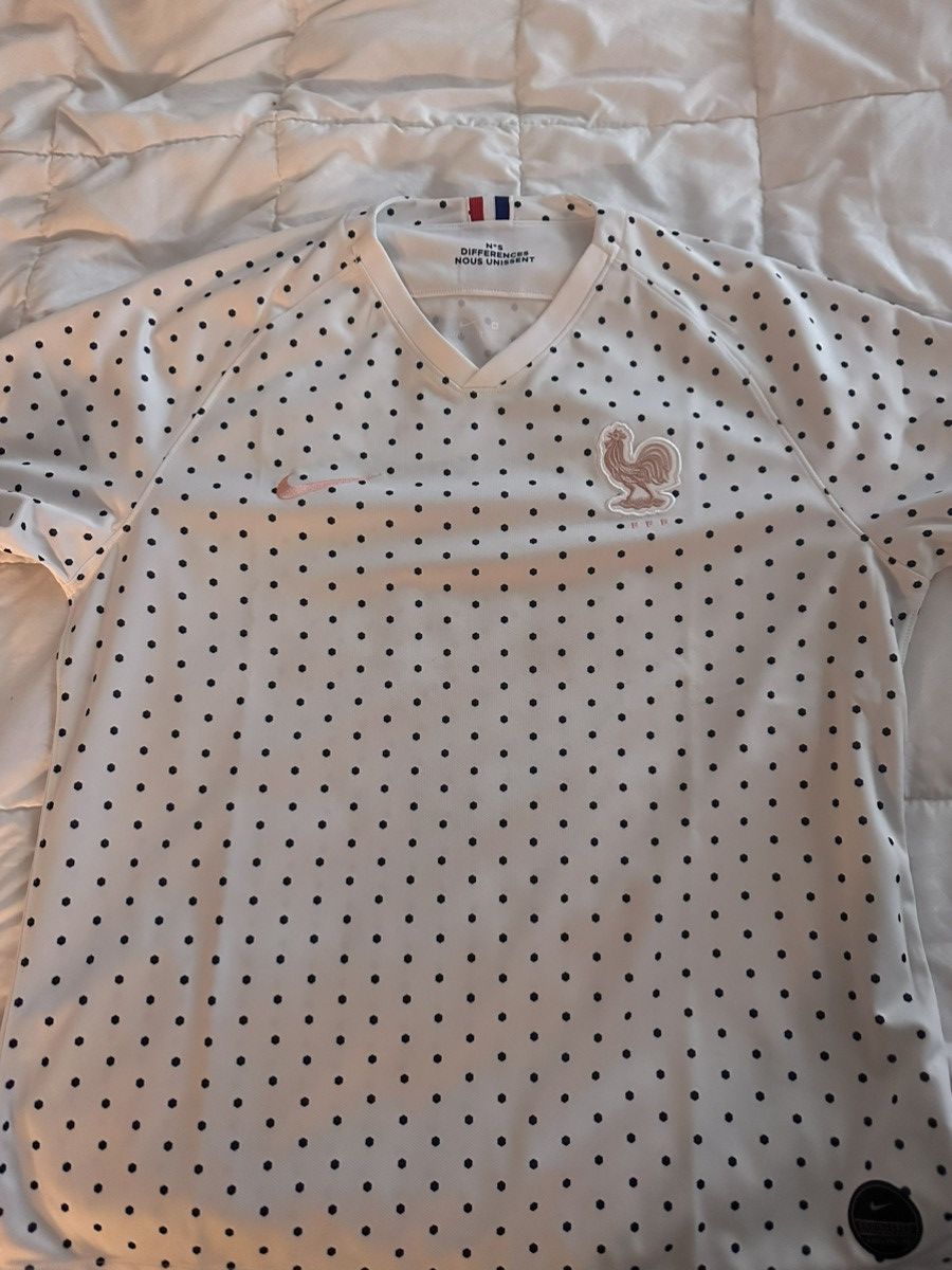 Nike France Jersey Adult XL White Nike 2019 Away World Cup Size US XL / EU 56 / 4 - 2 Thumbnail