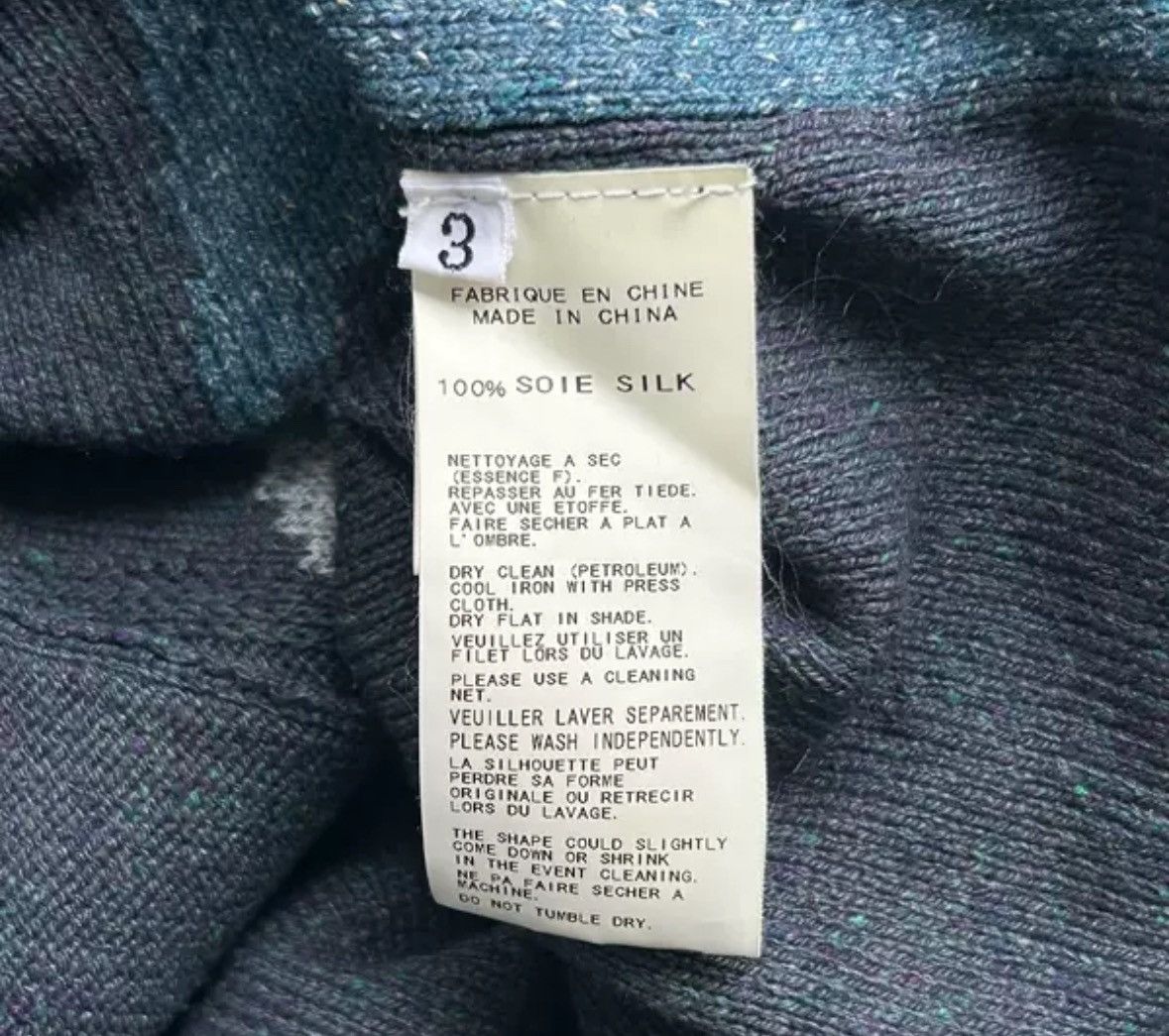 Yohji Yamamoto Yohji Yamamoto 12ss geometric silk cardigan sweater Size US L / EU 52-54 / 3 - 7 Thumbnail