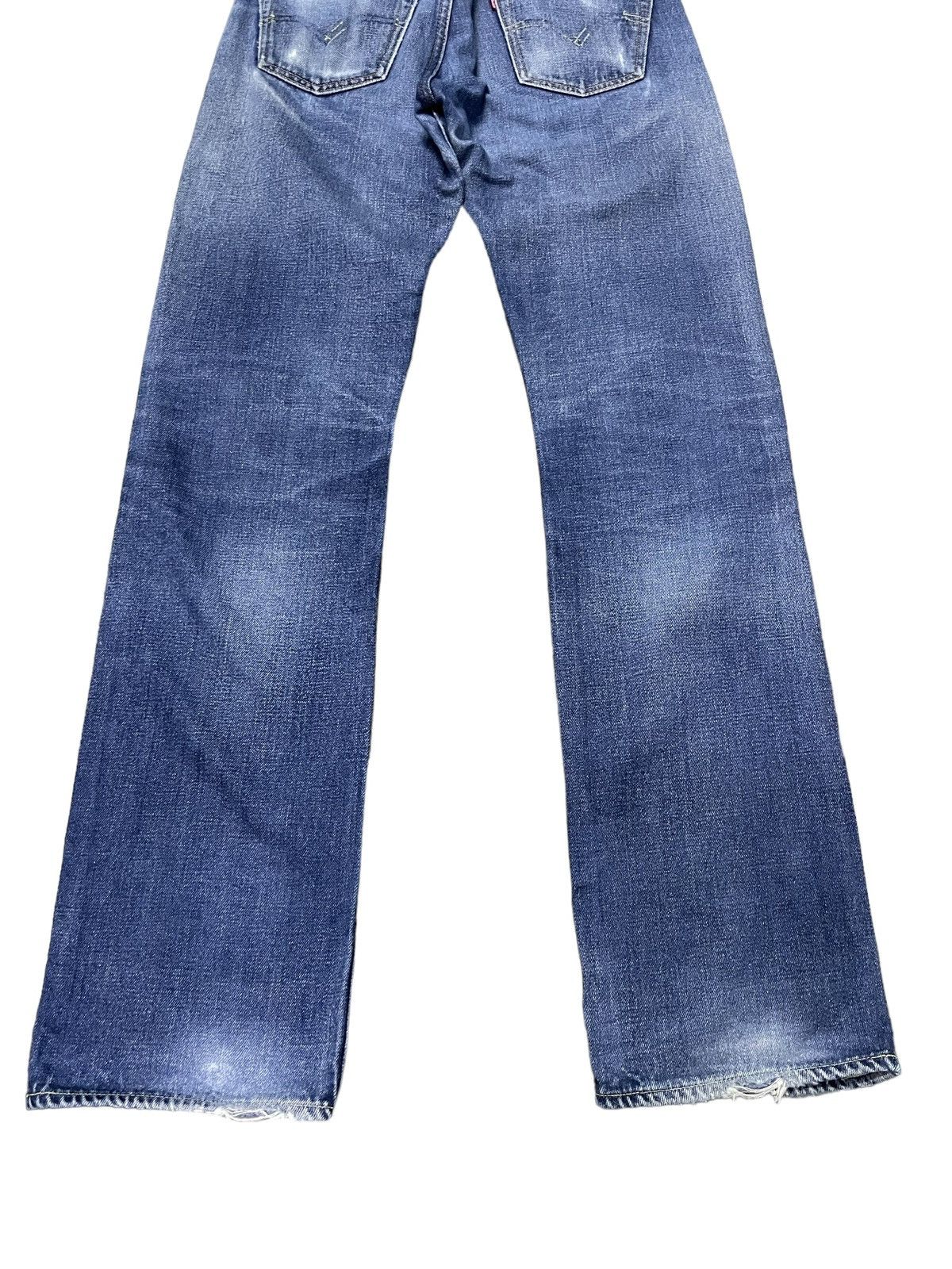 Levi's × Vintage Vintage Levis 505 Big E Selvedge Distressed Jeans Size US 30 / EU 46 - 11 Thumbnail