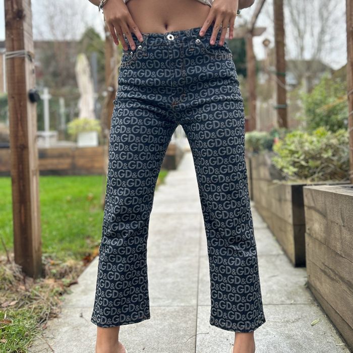 Dolce and gabbana monogram jeans sales