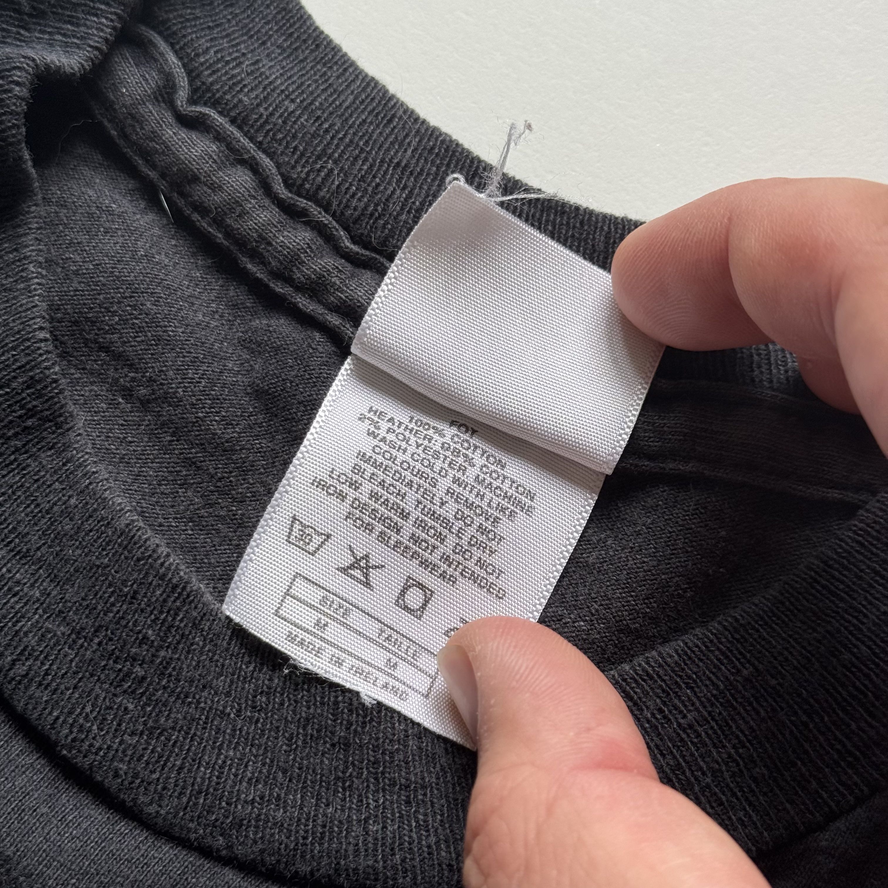 Nike 90s Nike Silver tag era black single stitch logo washed tee Size US M / EU 48-50 / 2 - 10 Thumbnail