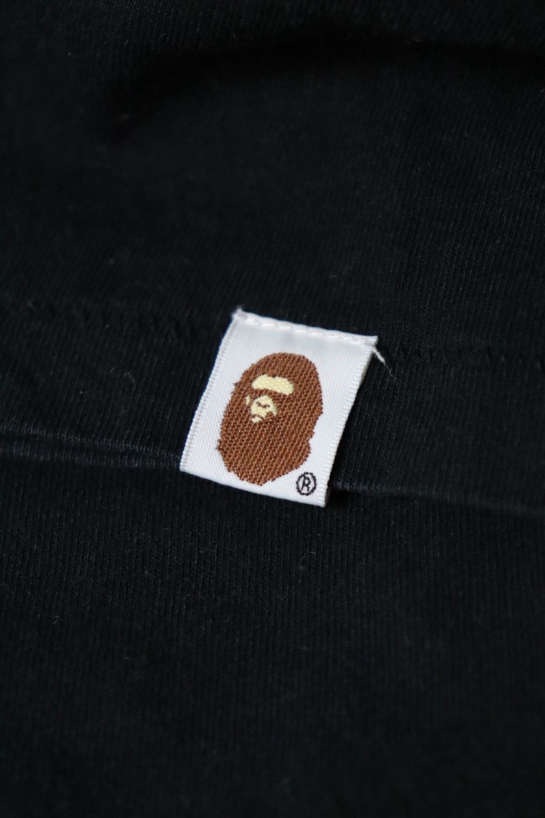 Bape BAPE Graphic Shark Face Half Zip Tee Black L Y2K Size US L / EU 52-54 / 3 - 12 Thumbnail