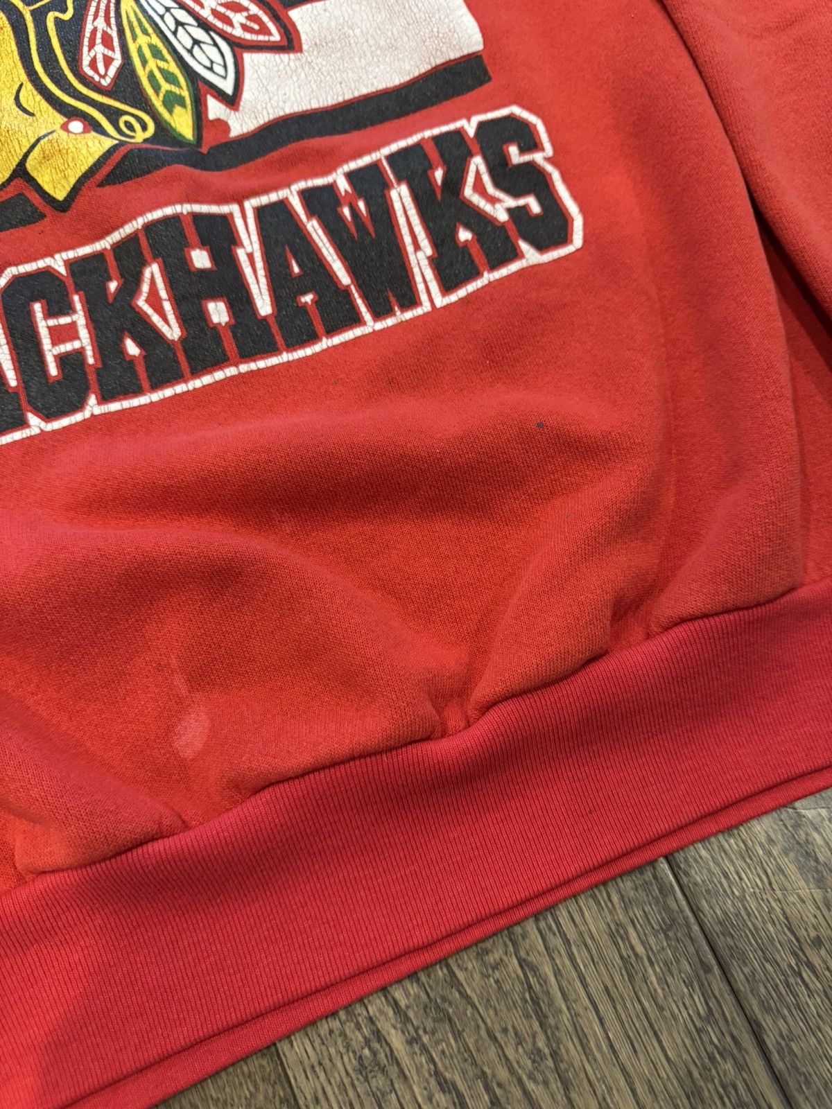 Nutmeg Nutmeg Chicago Blackhawks Crewneck Sweater Size US XL / EU 56 / 4 - 4 Thumbnail