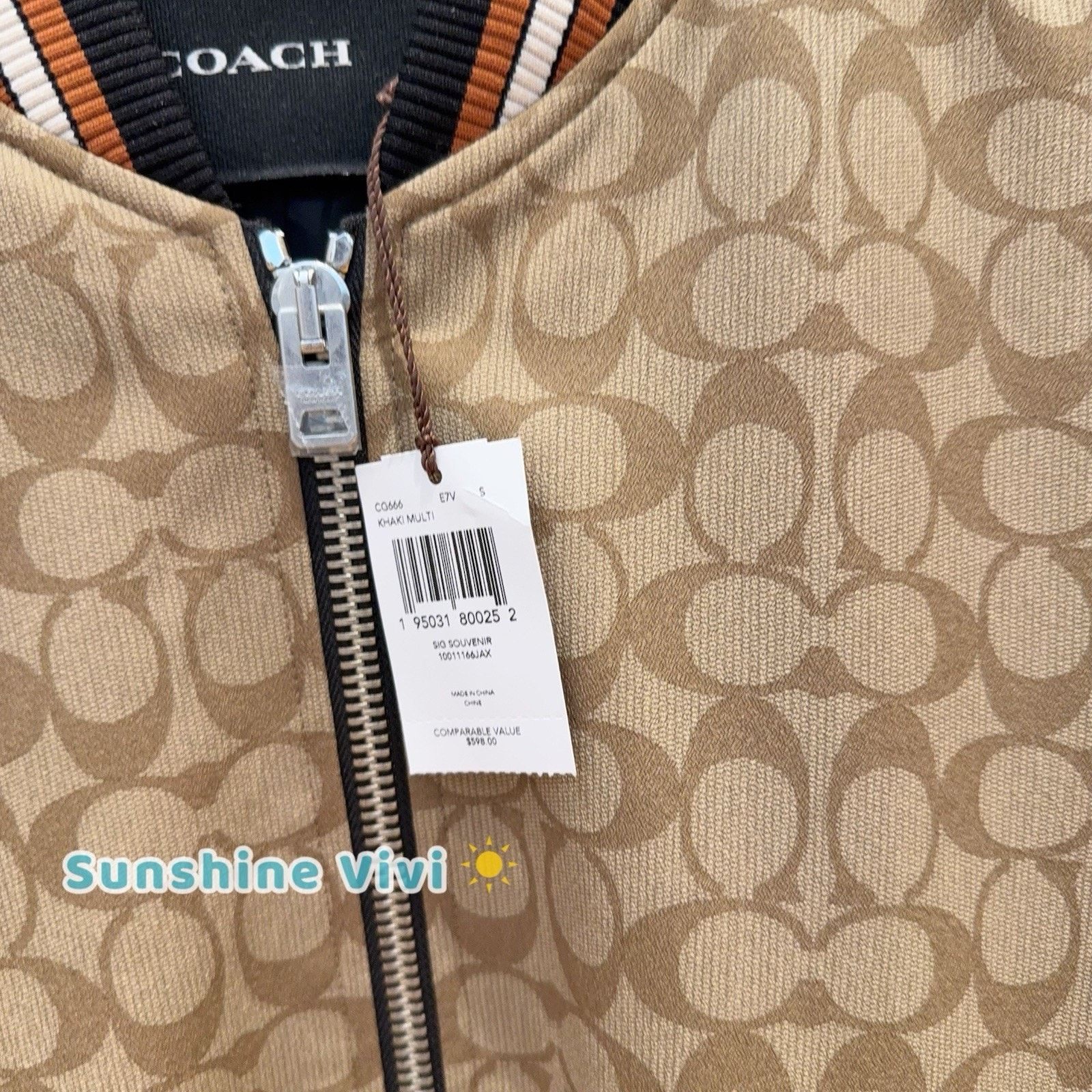 Coach NWT Coach Signature Reversible Souvenir Jacket CG666 Small Size S / US 4 / IT 40 - 2 Thumbnail